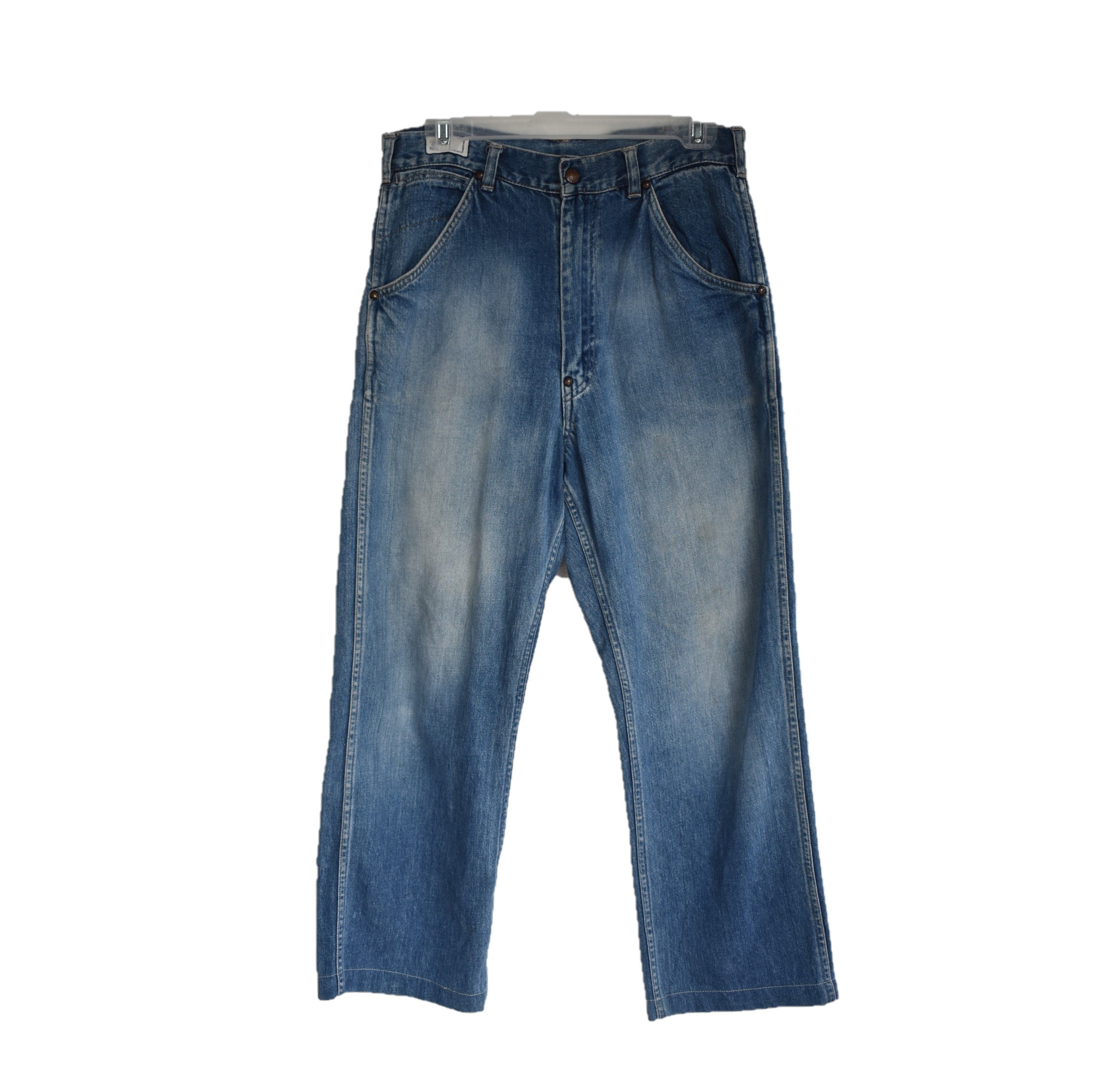 Blue Blue Japan × Japanese Brand Wide Leg 🔥Blue Blue Denim Jeans Waist 31 Size US 30 / EU 46 - 1 Thumbnail