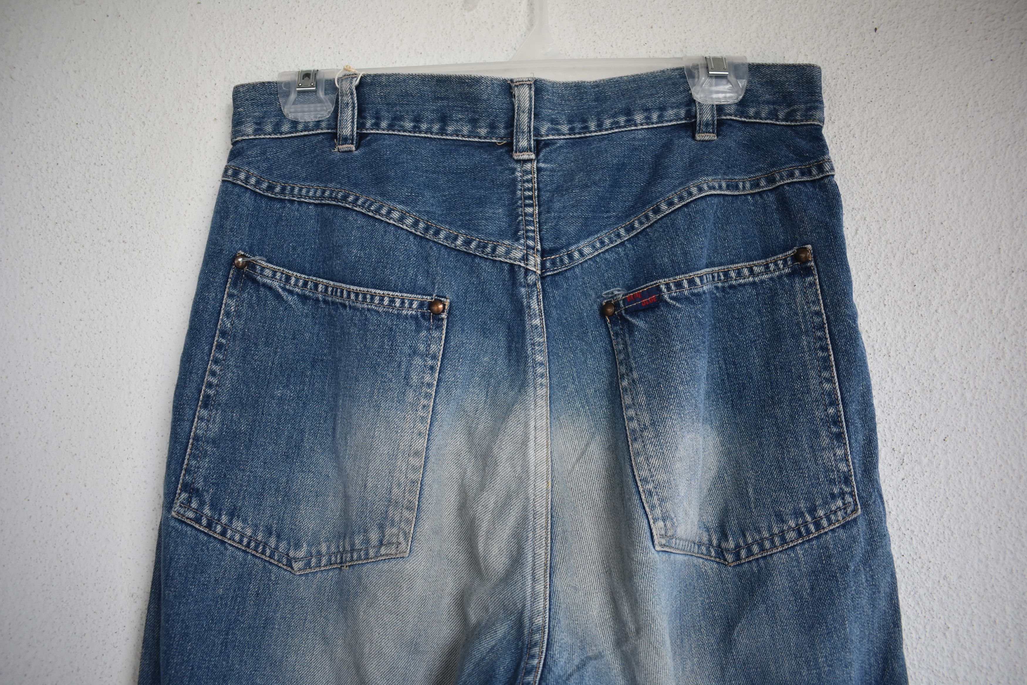 Blue Blue Japan × Japanese Brand Wide Leg 🔥Blue Blue Denim Jeans Waist 31 Size US 30 / EU 46 - 7 Thumbnail