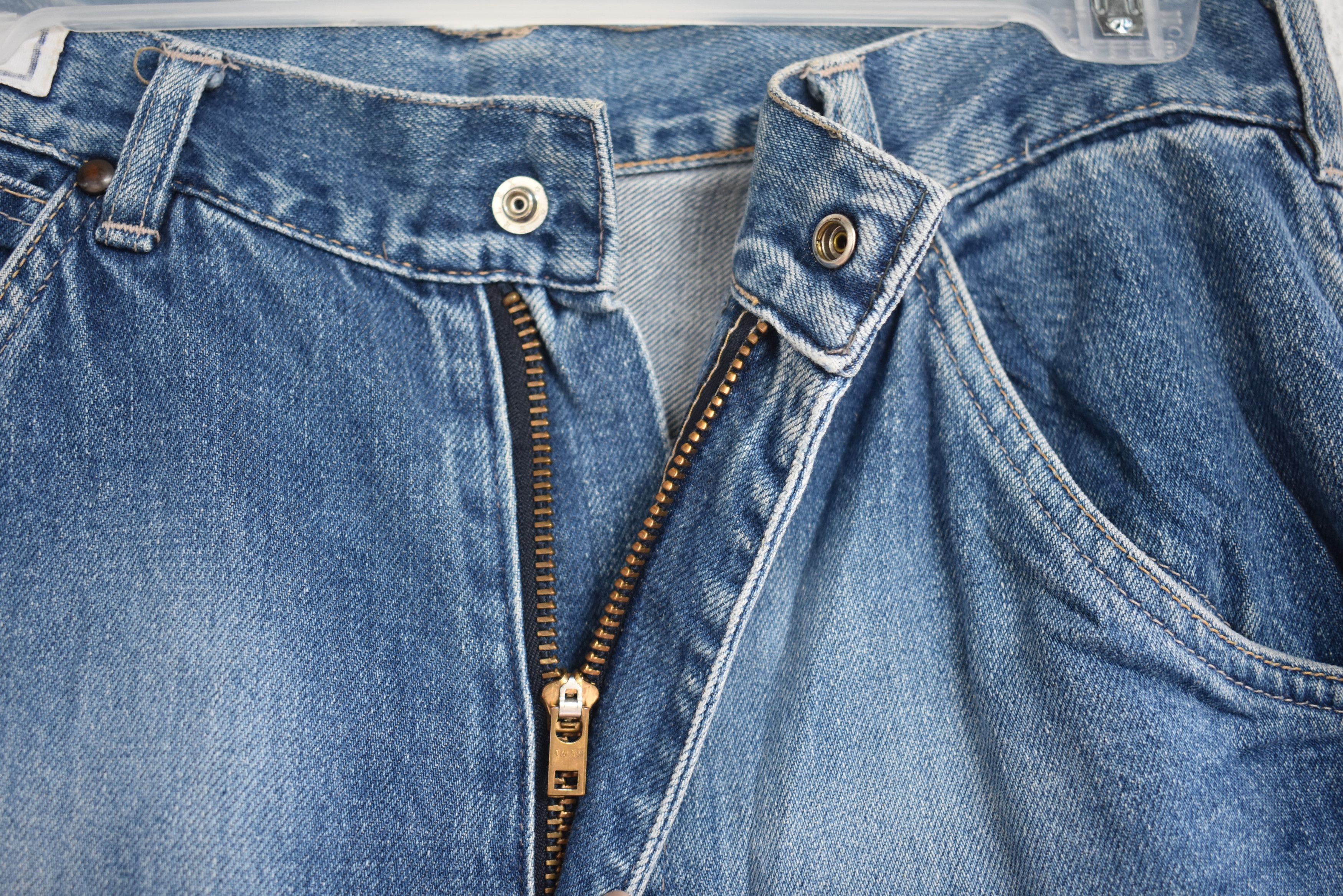 Blue Blue Japan × Japanese Brand Wide Leg 🔥Blue Blue Denim Jeans Waist 31 Size US 30 / EU 46 - 5 Thumbnail