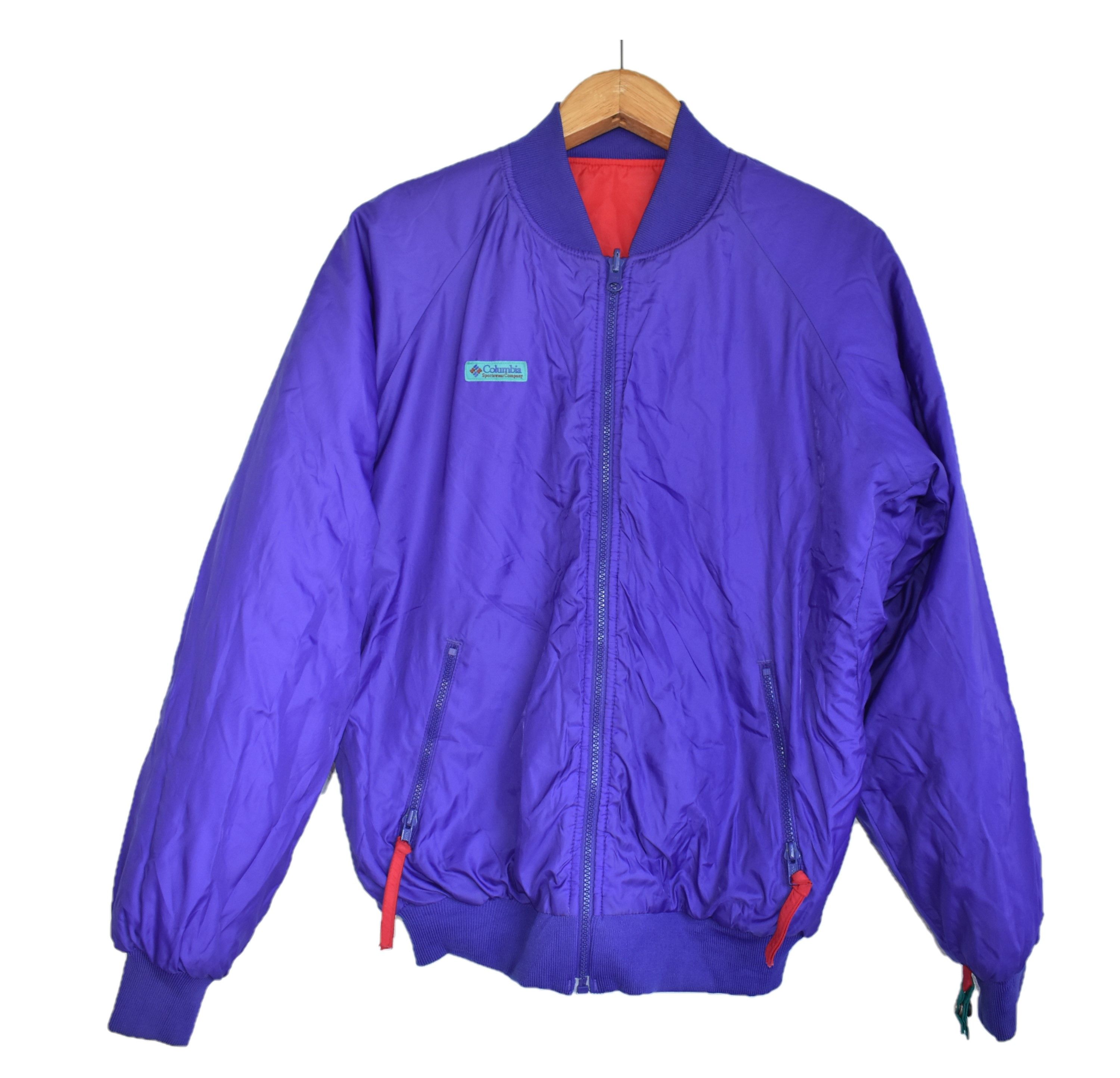 Columbia × Vintage VINTAGE! REVERSIBLE 1990s Columbia Bomber Jacket Size US M / EU 48-50 / 2 - 1 Thumbnail