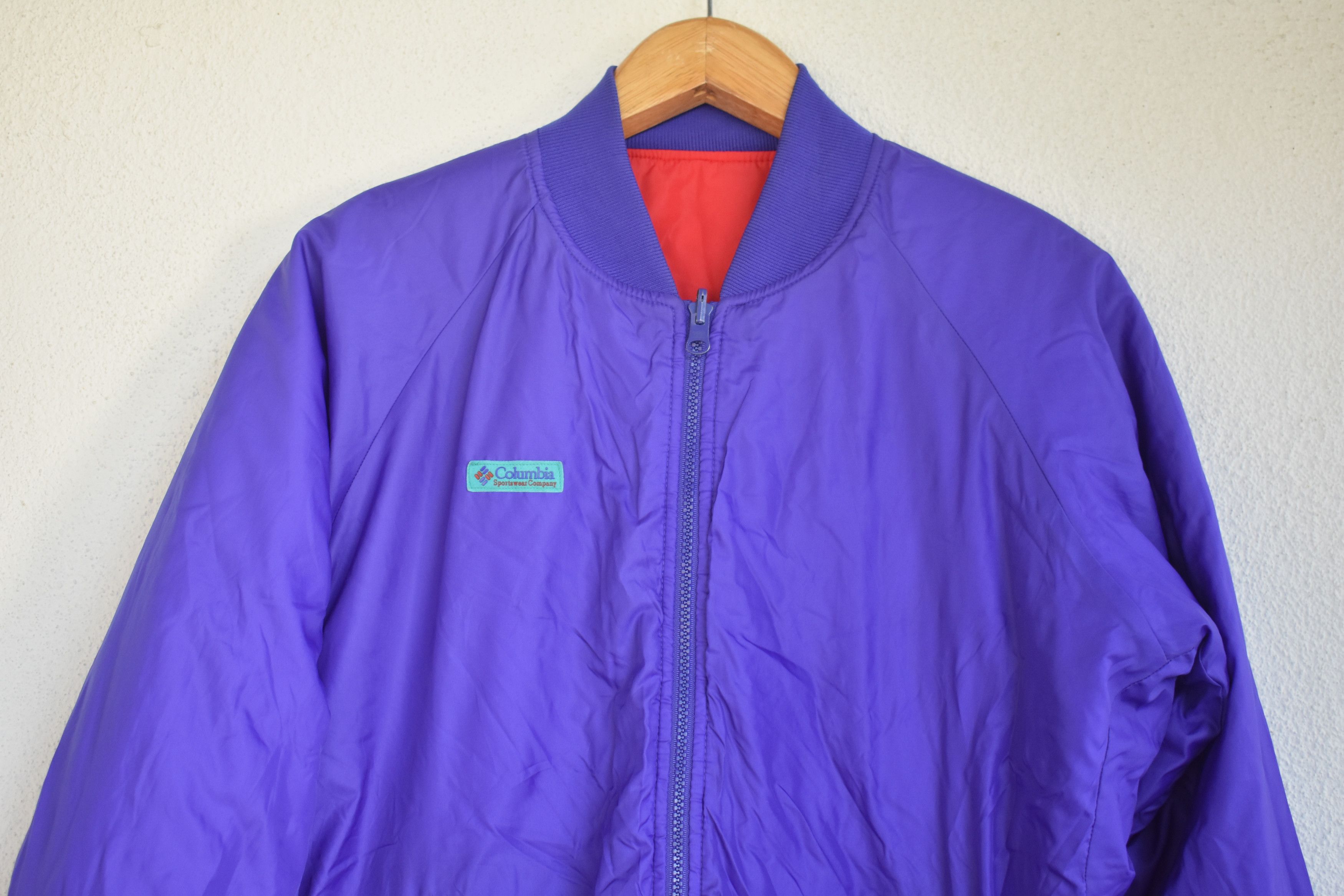 Columbia × Vintage VINTAGE! REVERSIBLE 1990s Columbia Bomber Jacket Size US M / EU 48-50 / 2 - 7 Thumbnail