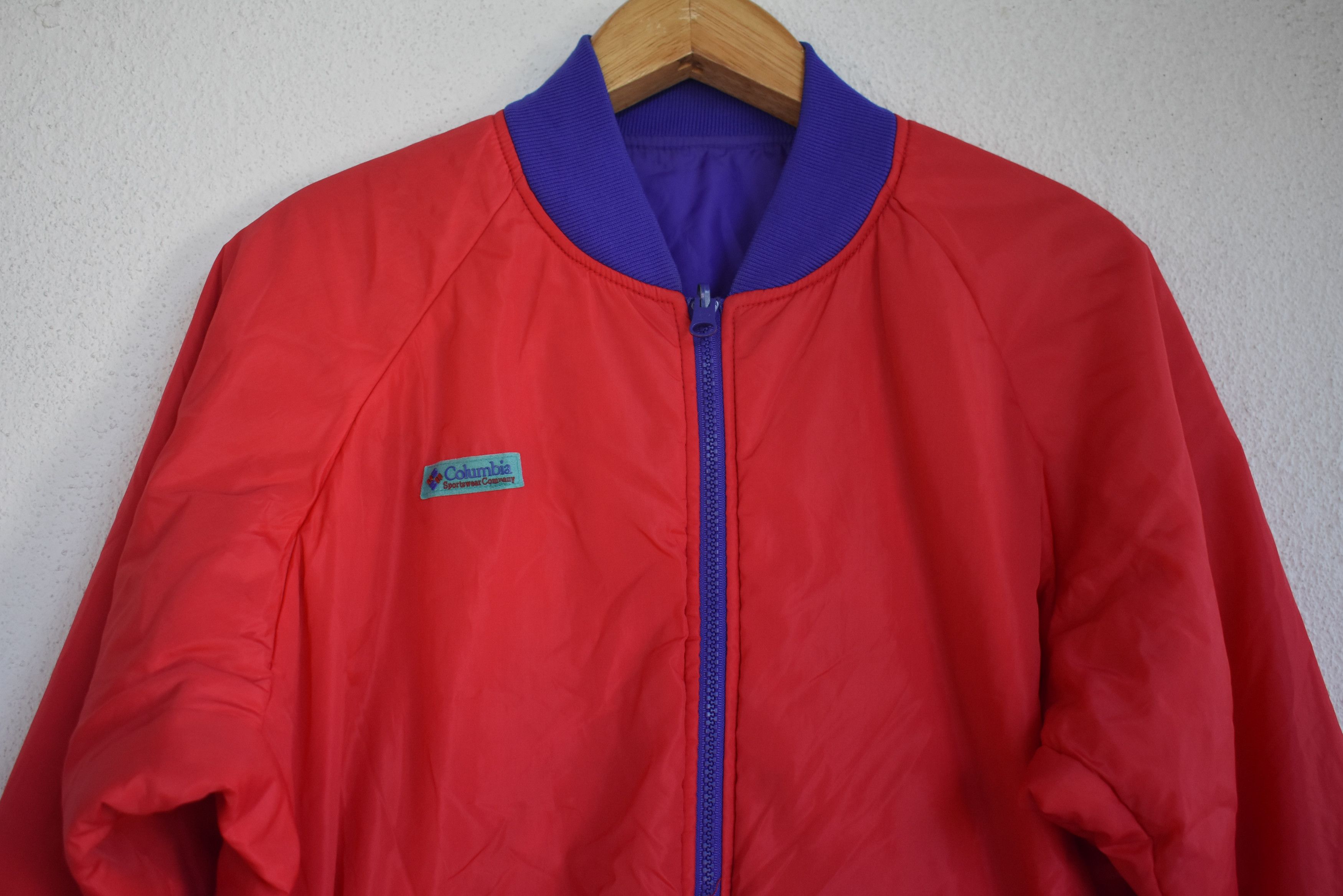 Columbia × Vintage VINTAGE! REVERSIBLE 1990s Columbia Bomber Jacket Size US M / EU 48-50 / 2 - 4 Thumbnail