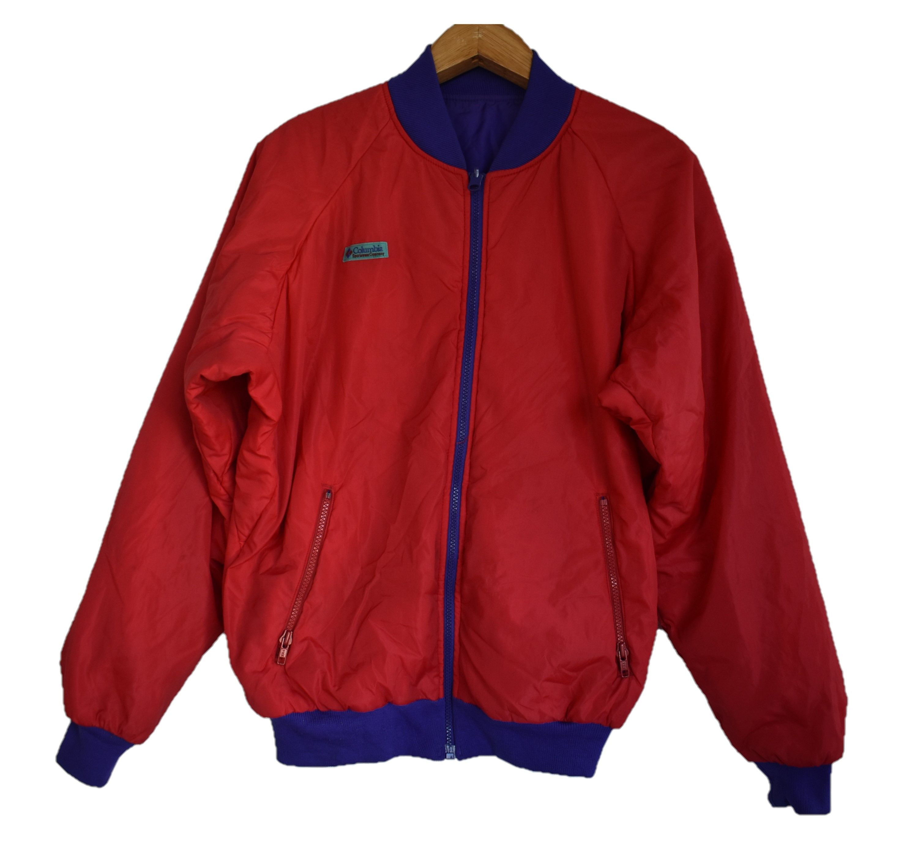 Columbia × Vintage VINTAGE! REVERSIBLE 1990s Columbia Bomber Jacket Size US M / EU 48-50 / 2 - 2 Thumbnail