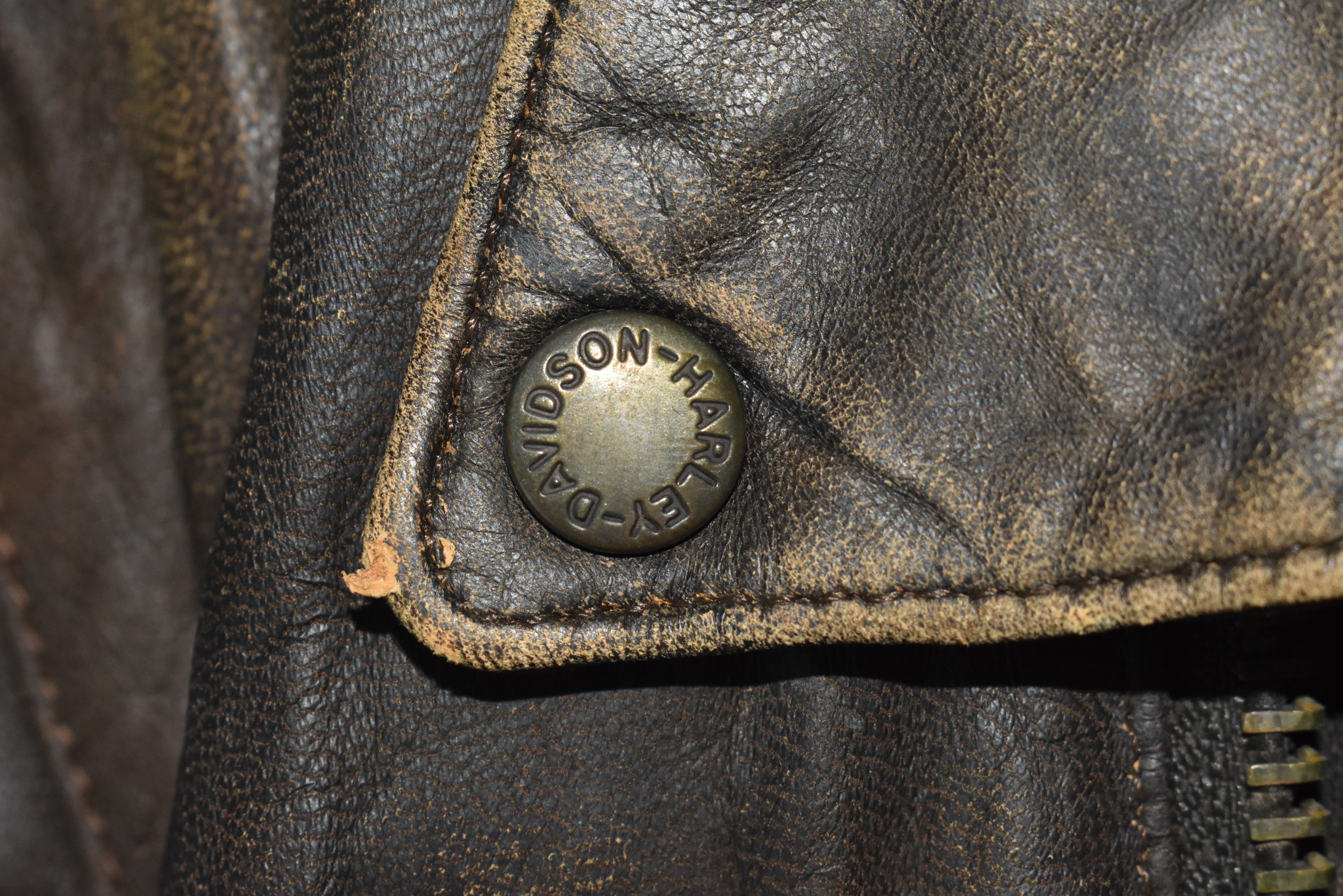 Harley Davidson × Vintage A006 Harley Davidson Motorcycle Leather Jacket Like Perfecto Size US M / EU 48-50 / 2 - 6 Thumbnail