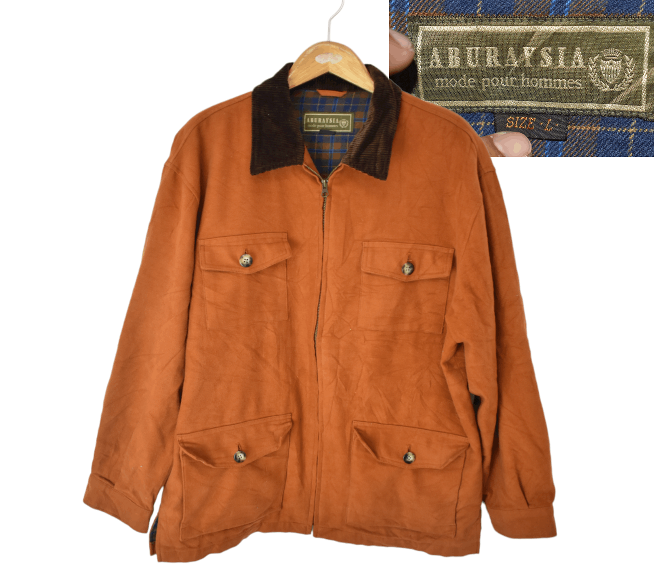 Japanese Brand × Vintage Japanese Brand Aburaysia Chore Jacket Size US L / EU 52-54 / 3 - 1 Thumbnail