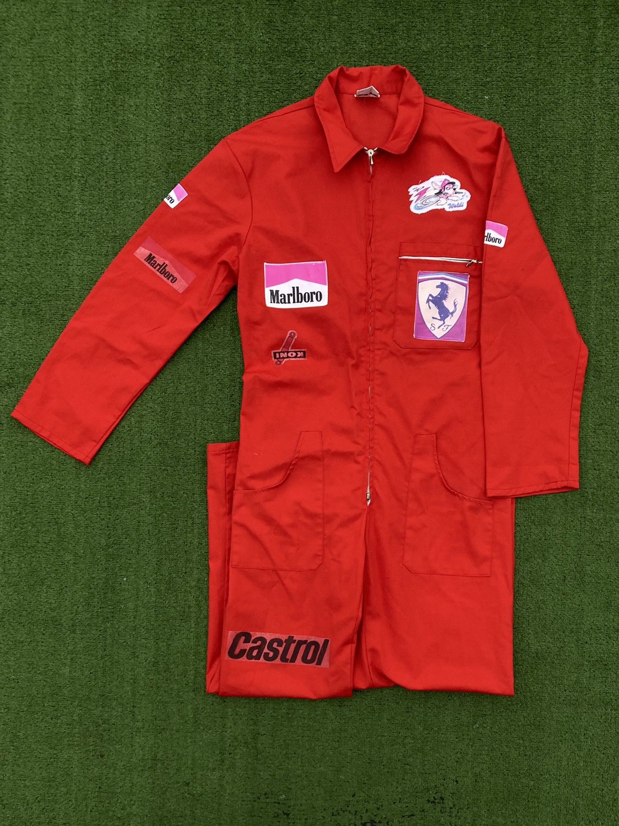 Ferrari × Marlboro × NASCAR Vintage Racing Suit F1 Marlboro Ferrari ...