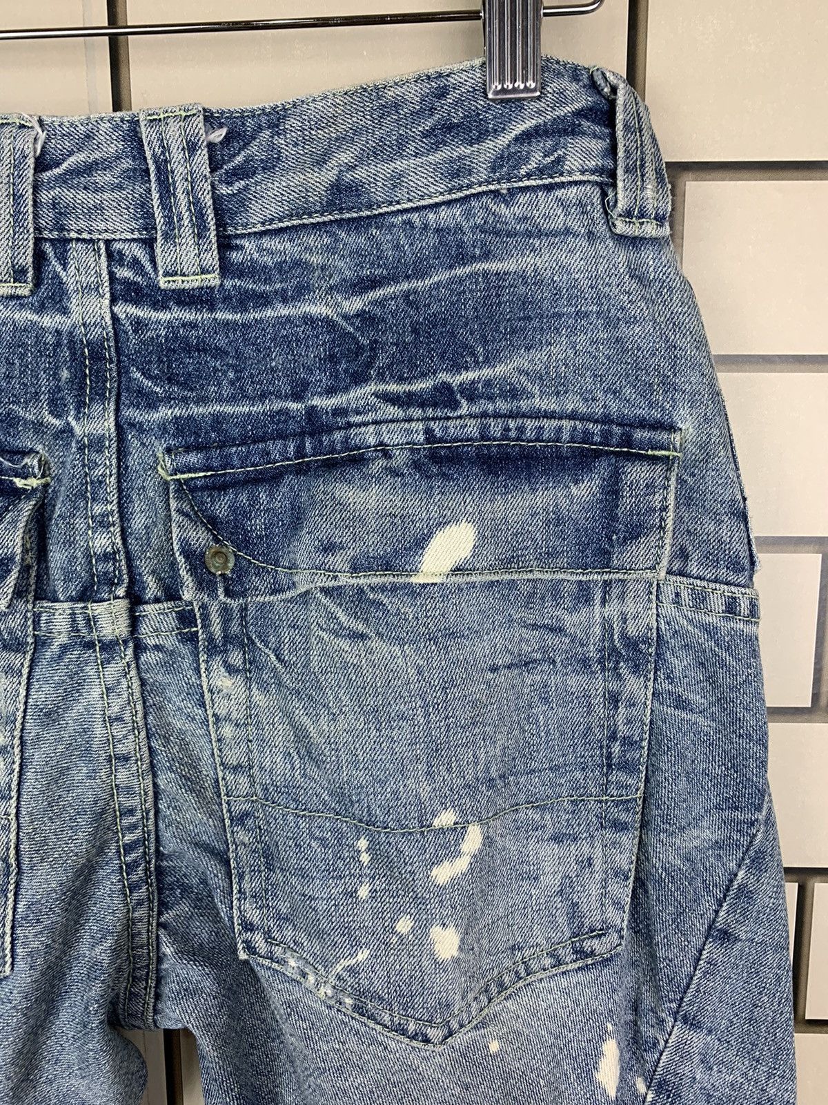 Indigo × Japanese Brand Japanese Brand Africa Taro Distressed Denim Size US 31 - 18 Thumbnail