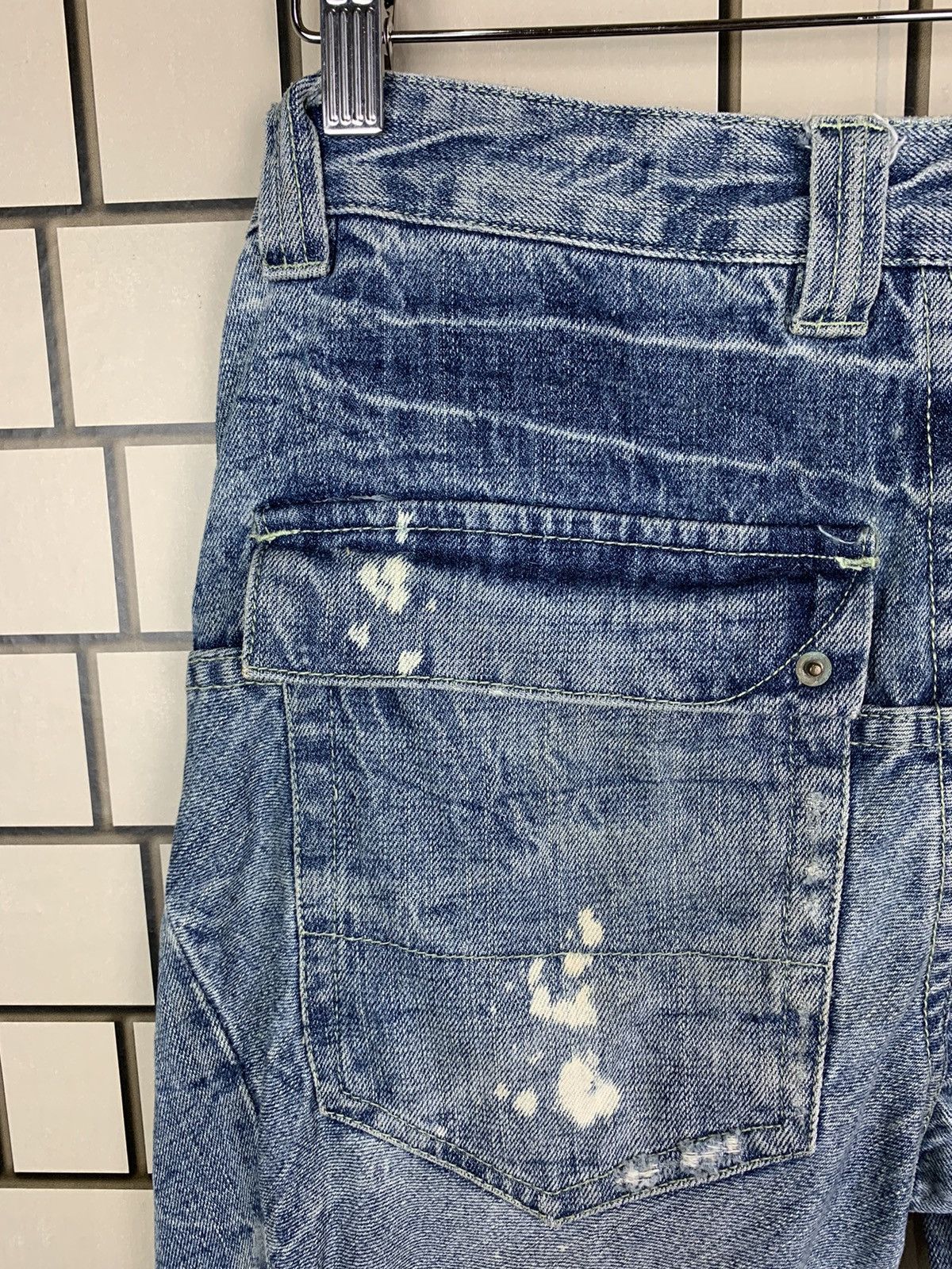 Indigo × Japanese Brand Japanese Brand Africa Taro Distressed Denim Size US 31 - 17 Thumbnail