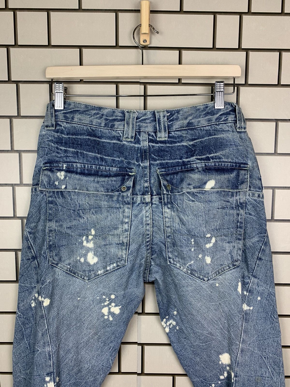 Indigo × Japanese Brand Japanese Brand Africa Taro Distressed Denim Size US 31 - 15 Thumbnail