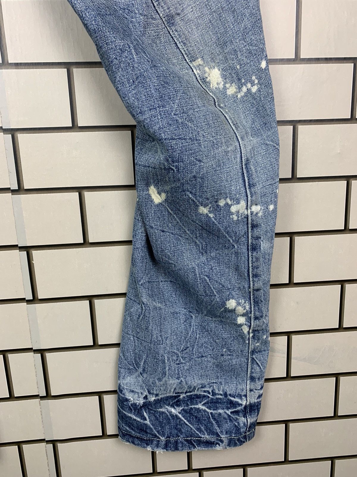 Indigo × Japanese Brand Japanese Brand Africa Taro Distressed Denim Size US 31 - 8 Thumbnail