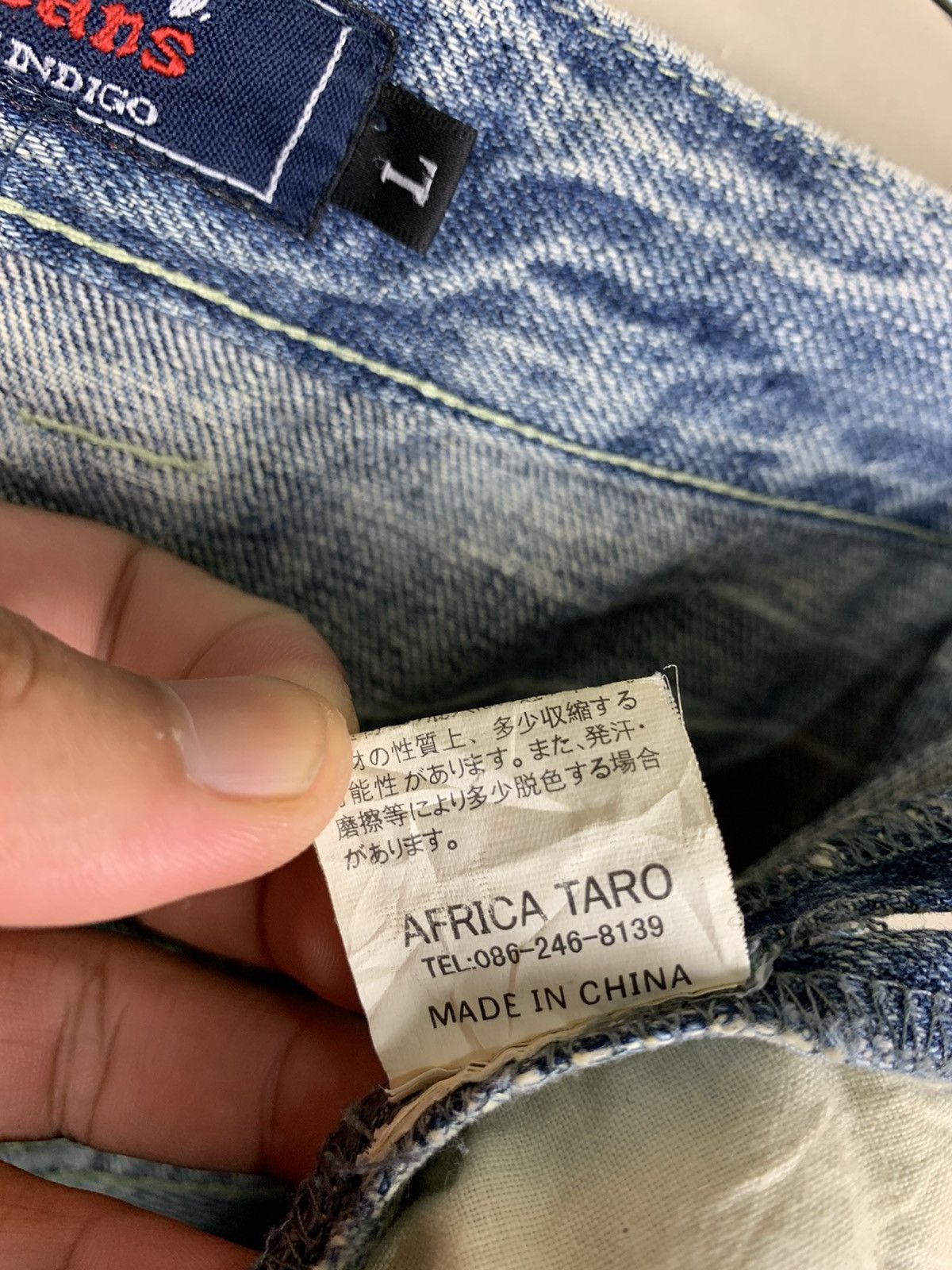 Indigo × Japanese Brand Japanese Brand Africa Taro Distressed Denim Size US 31 - 25 Thumbnail