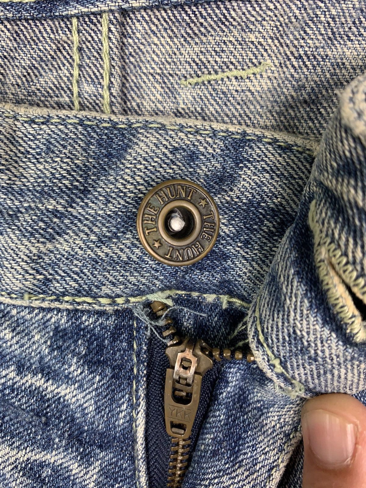 Indigo × Japanese Brand Japanese Brand Africa Taro Distressed Denim Size US 31 - 13 Thumbnail