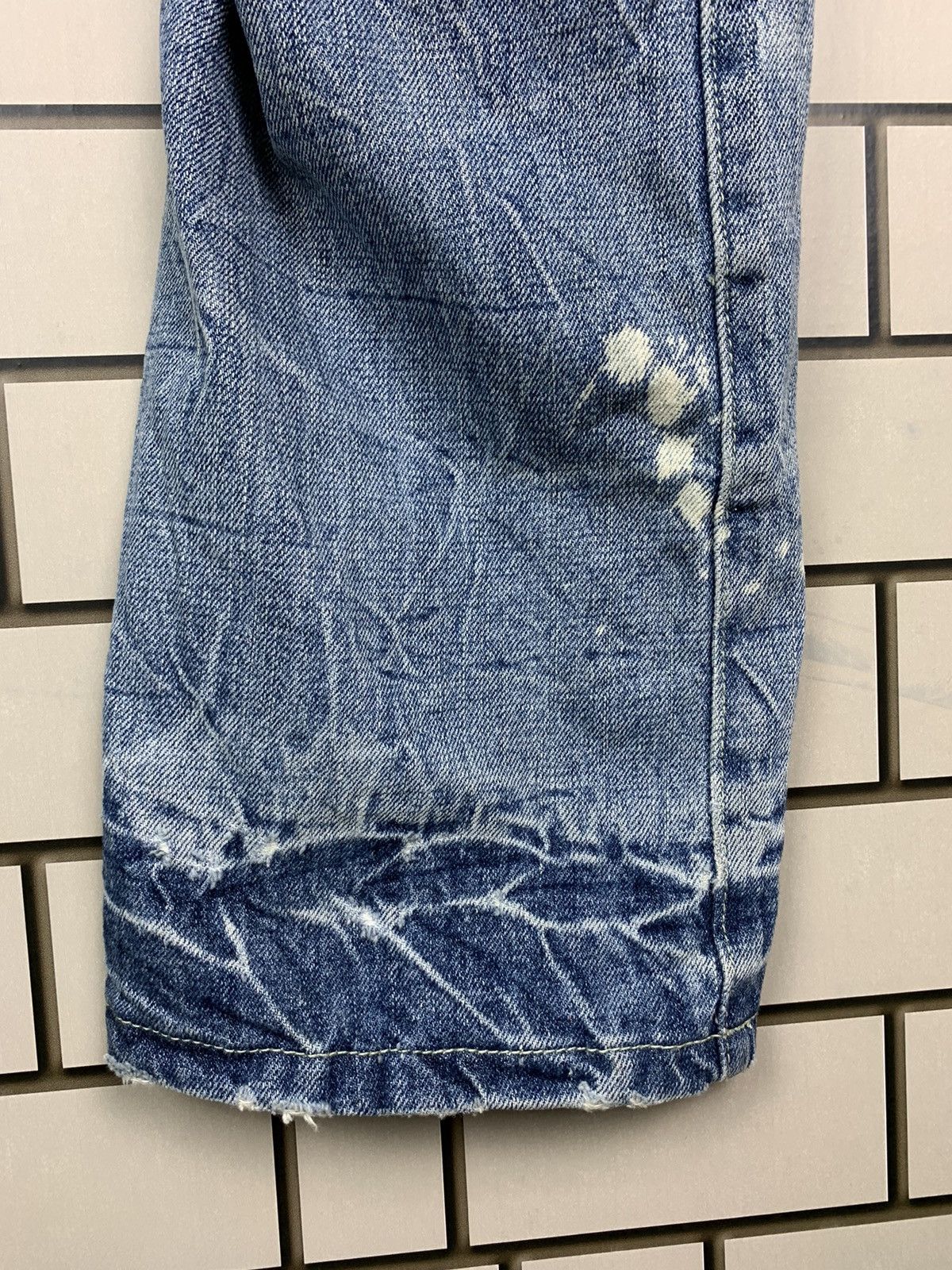 Indigo × Japanese Brand Japanese Brand Africa Taro Distressed Denim Size US 31 - 10 Thumbnail