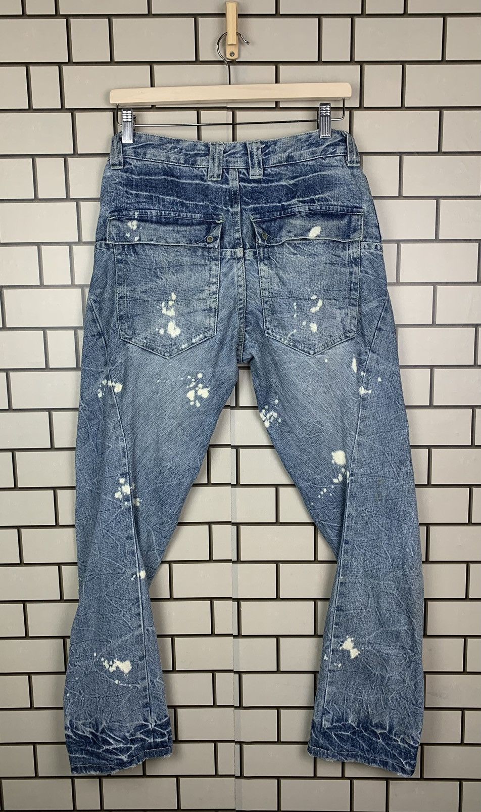 Indigo × Japanese Brand Japanese Brand Africa Taro Distressed Denim Size US 31 - 2 Thumbnail