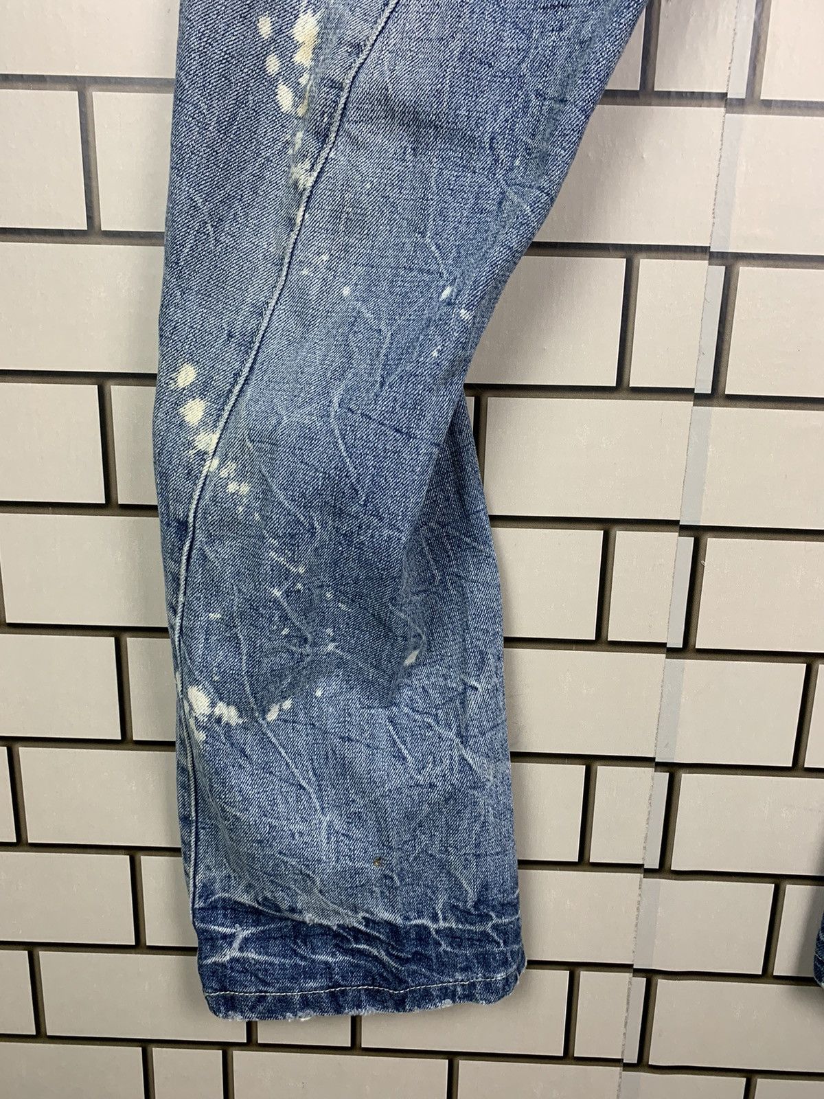 Indigo × Japanese Brand Japanese Brand Africa Taro Distressed Denim Size US 31 - 7 Thumbnail