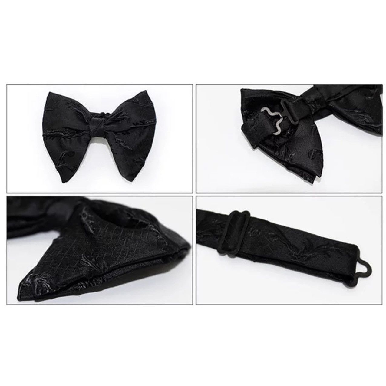 Other Men’s Black Baroque Style Bow Tie Size ONE SIZE - 2 Thumbnail