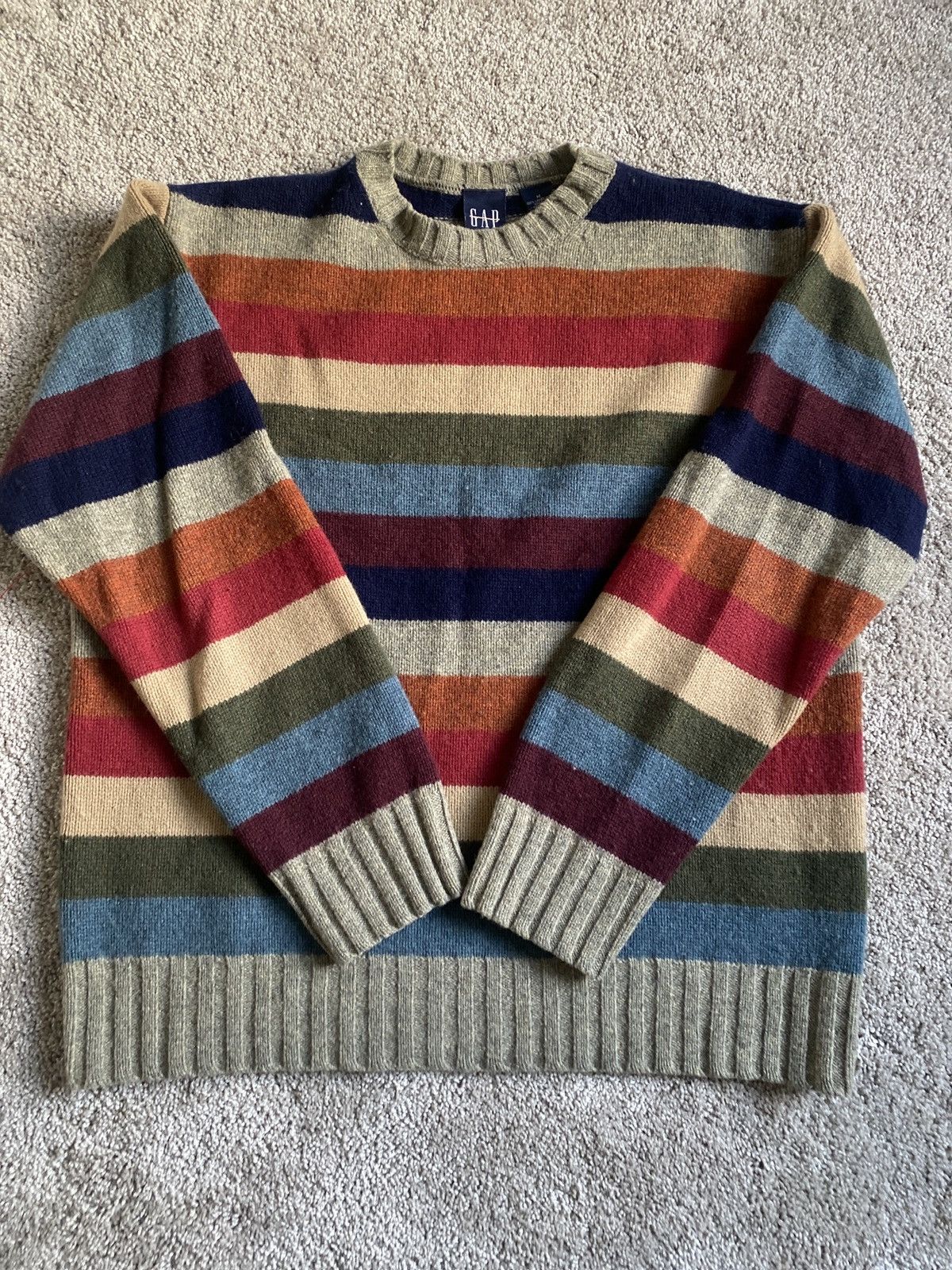 Vintage GAP Patterned Knit Jumper L