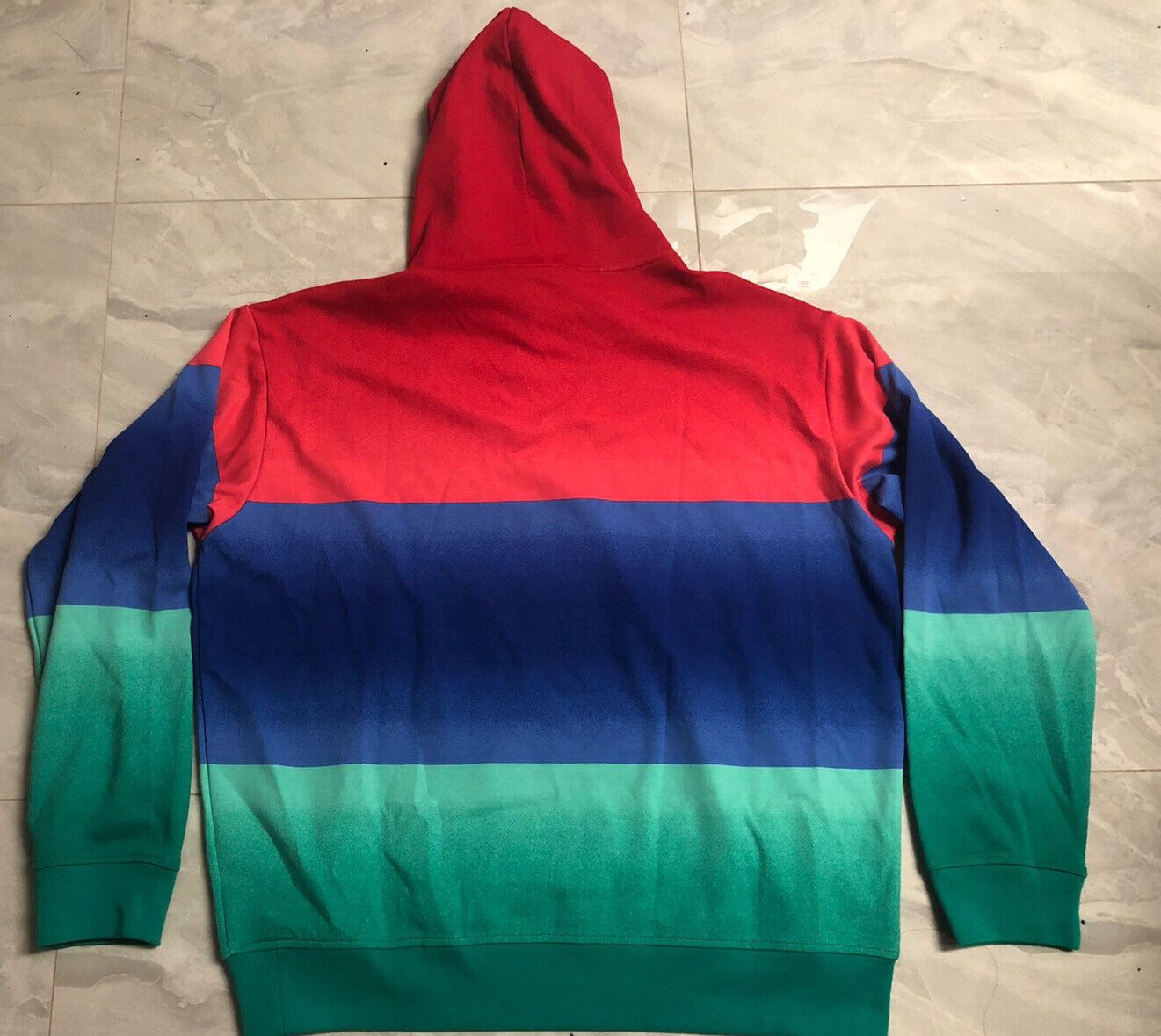 Polo Ralph Lauren Polo Ralph Lauren Colorblock Ombre Interlock Hoodie Size US XL / EU 56 / 4 - 2 Thumbnail