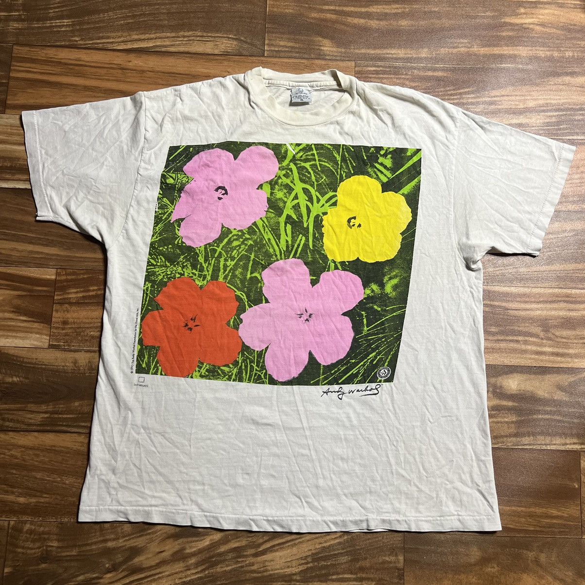 90's Andy Warhol Flowers Tシャツ デッドストック S 90's Andy Warhol Tシャツ “FLOWERS” - メルカリ