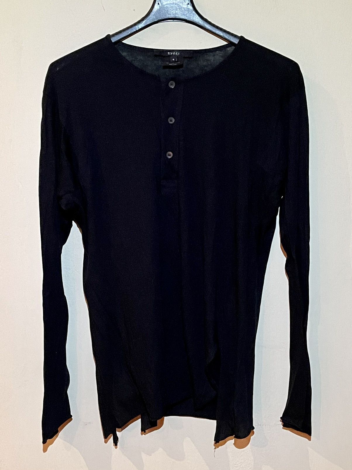 Gucci Black cotton serafino Size US S / EU 44-46 / 1 - 1 Thumbnail