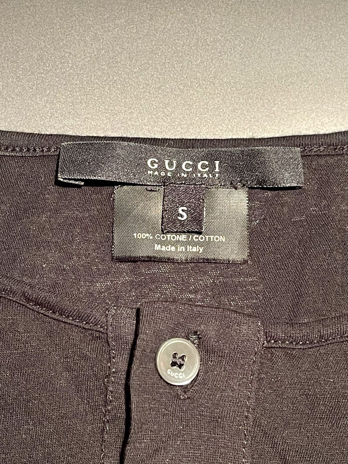 Gucci Black cotton serafino Size US S / EU 44-46 / 1 - 3 Thumbnail