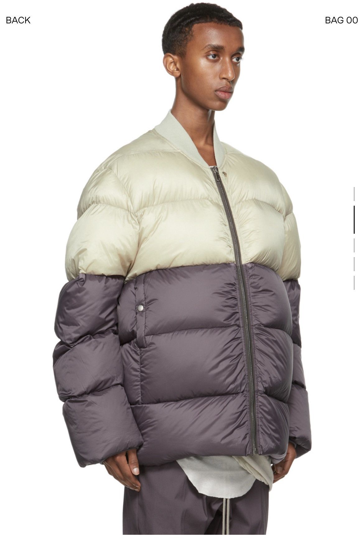 Rick Owens NEW 50 Purple Off White Down Flight Bomber Padded Jacket Size US M / EU 48-50 / 2 - 1 Thumbnail