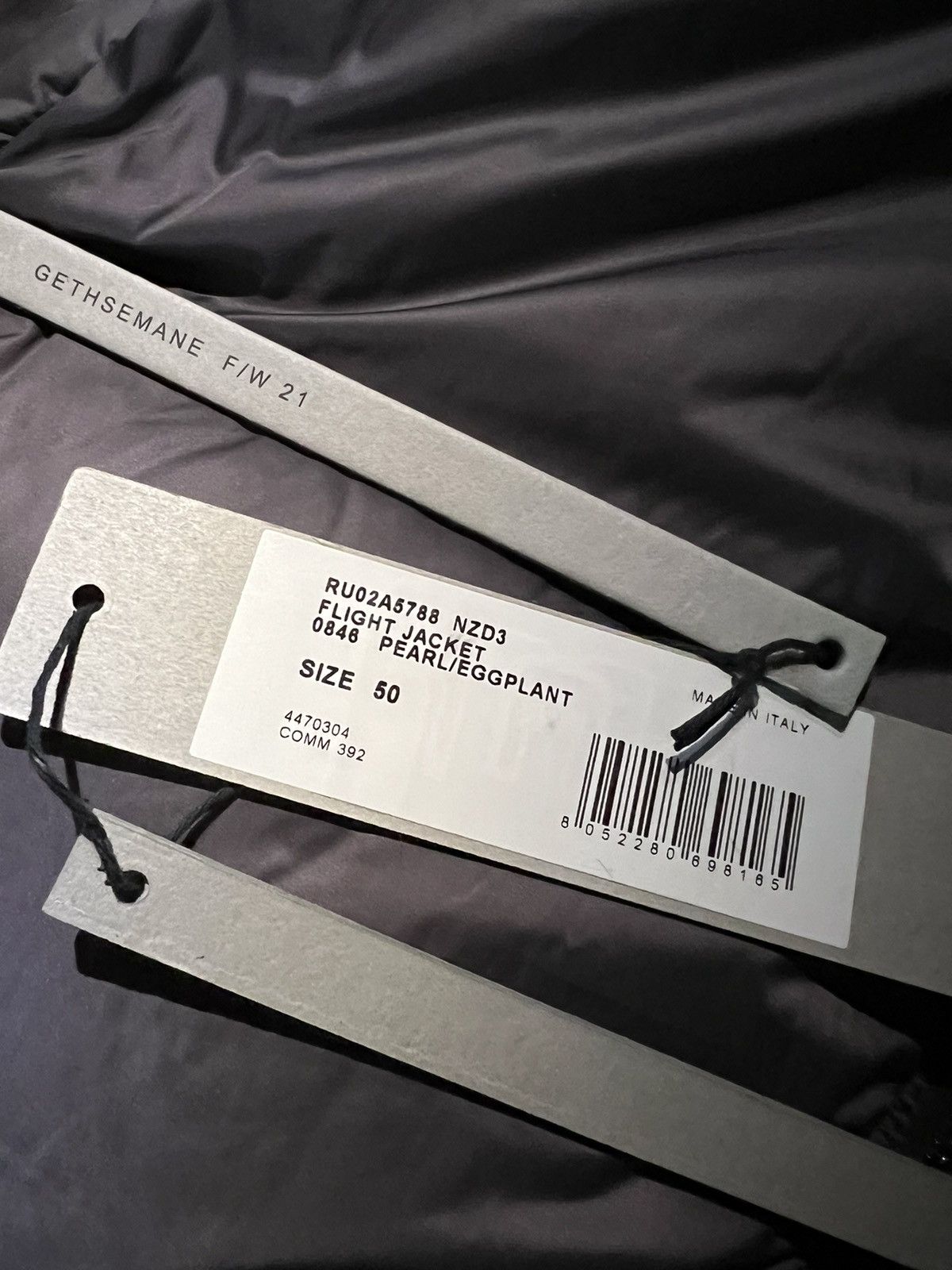Rick Owens NEW 50 Purple Off White Down Flight Bomber Padded Jacket Size US M / EU 48-50 / 2 - 5 Thumbnail