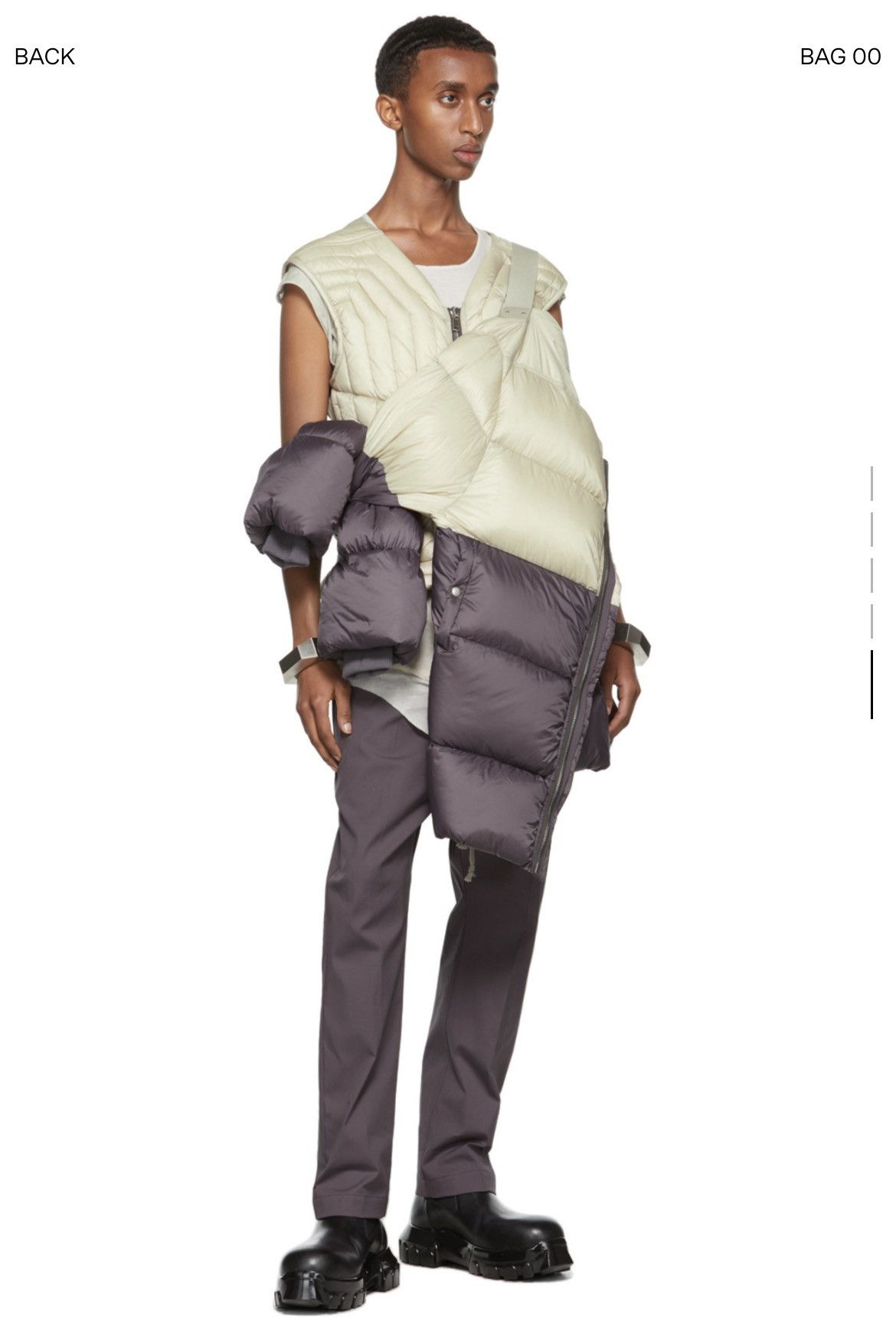 Rick Owens NEW 50 Purple Off White Down Flight Bomber Padded Jacket Size US M / EU 48-50 / 2 - 4 Thumbnail