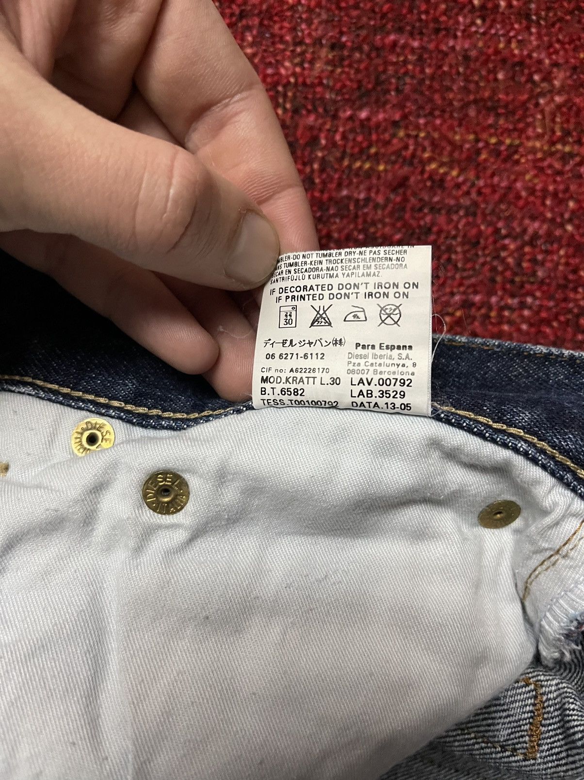 Designer × Diesel × Vintage Diesel vintage y2k mom fit jeans Size US 32 / EU 48 - 8 Thumbnail