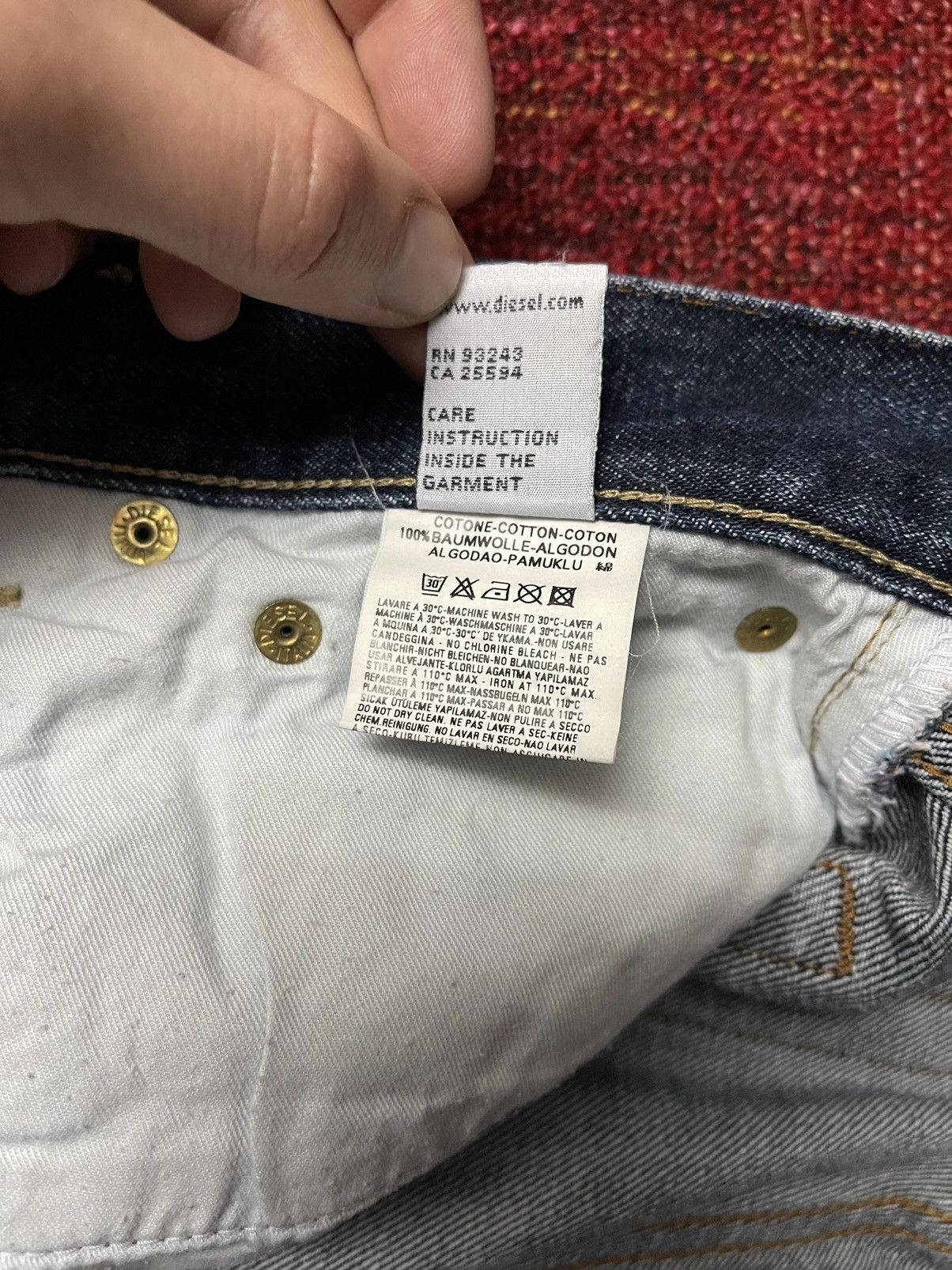 Designer × Diesel × Vintage Diesel vintage y2k mom fit jeans Size US 32 / EU 48 - 7 Thumbnail