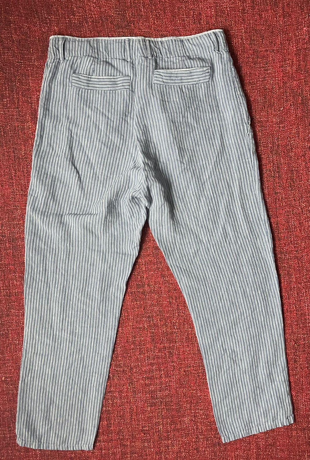 Designer Hannoh Wessel SS20 striped uniform workwear pants Size 28" / US 6 / IT 42 - 4 Thumbnail