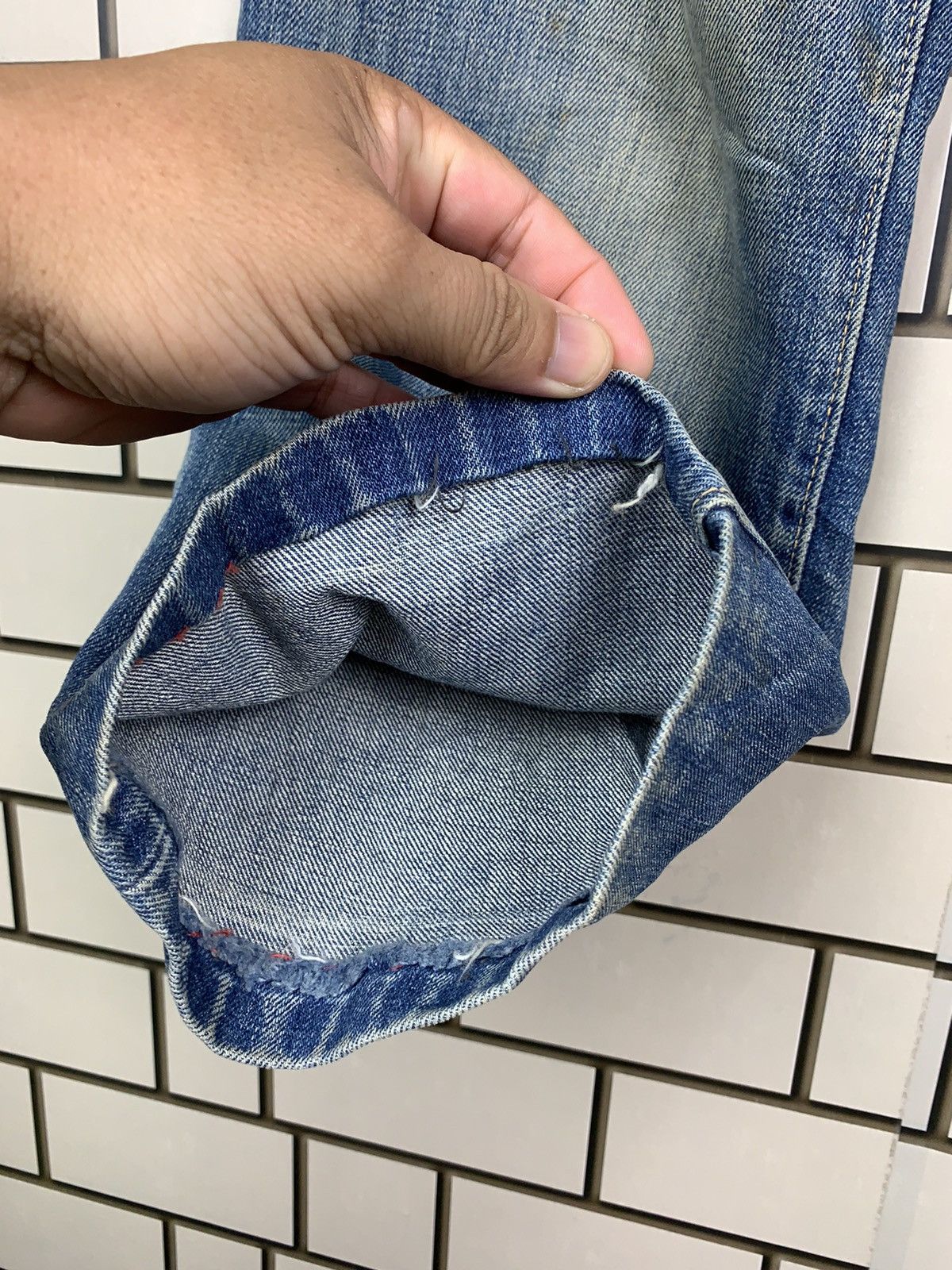 Jean × Vintage Vintage Japanese Brand Blue Way Distressed Denim Size US 30 / EU 46 - 10 Thumbnail