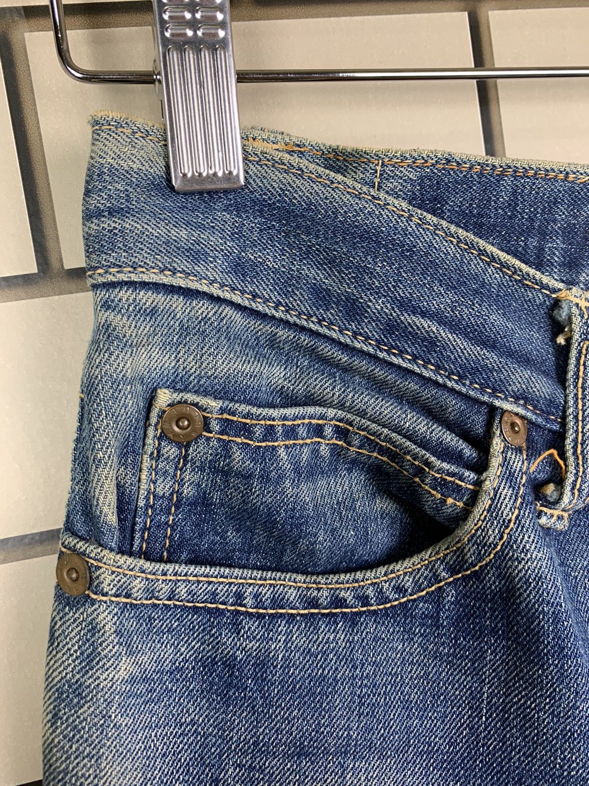 Jean × Vintage Vintage Japanese Brand Blue Way Distressed Denim Size US 30 / EU 46 - 13 Thumbnail
