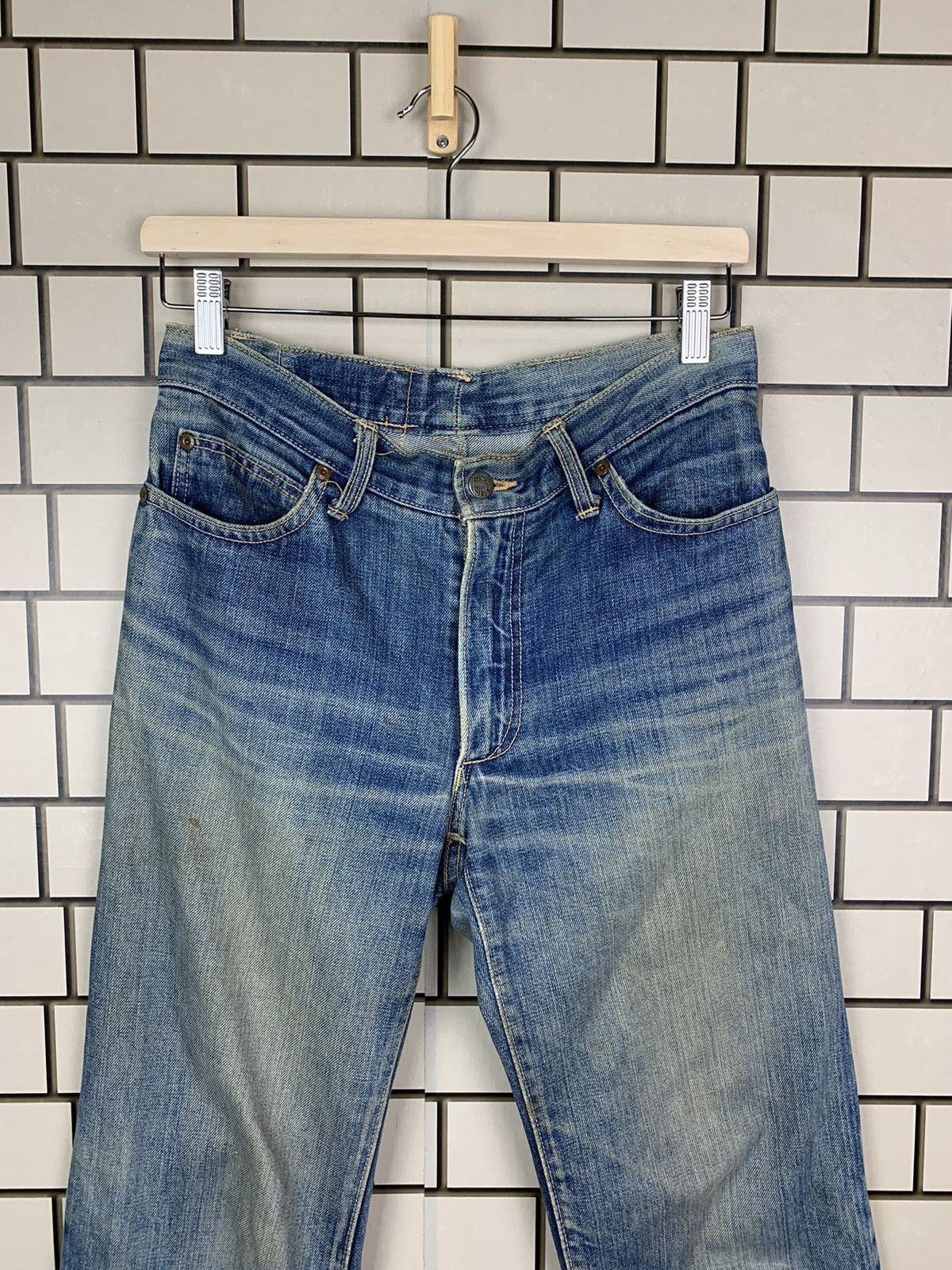 Jean × Vintage Vintage Japanese Brand Blue Way Distressed Denim Size US 30 / EU 46 - 2 Thumbnail