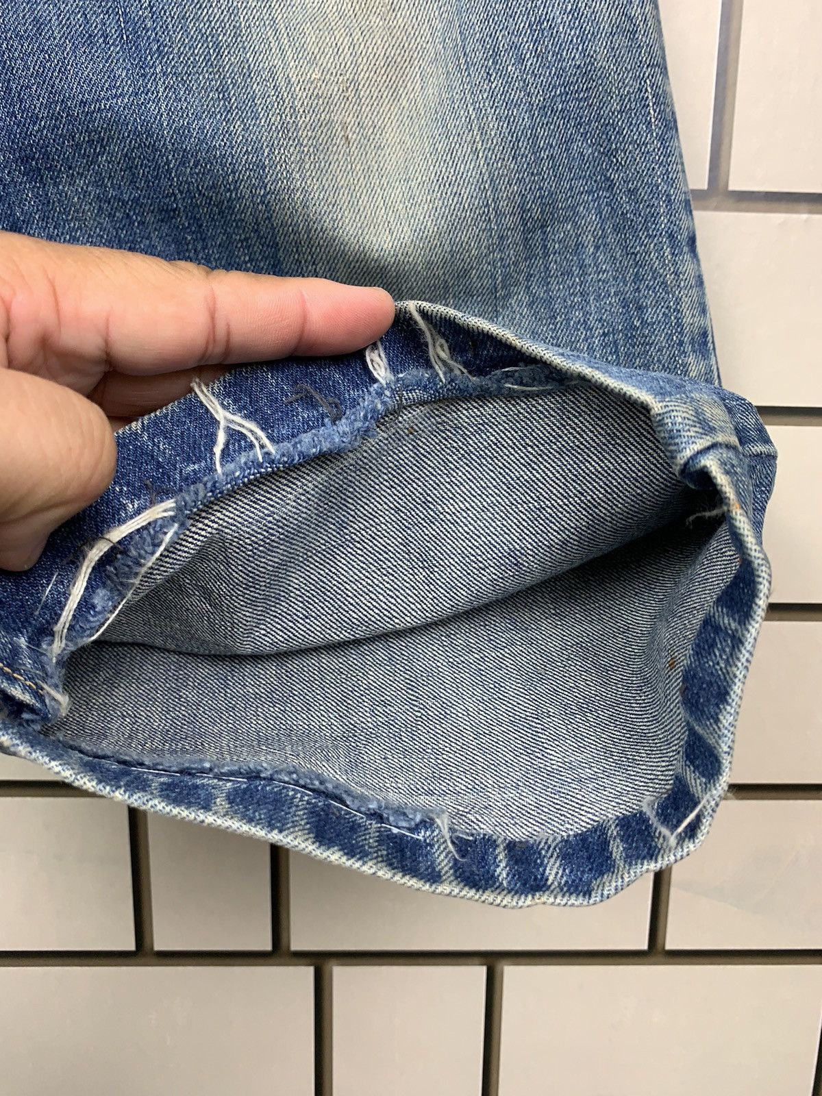 Jean × Vintage Vintage Japanese Brand Blue Way Distressed Denim Size US 30 / EU 46 - 9 Thumbnail