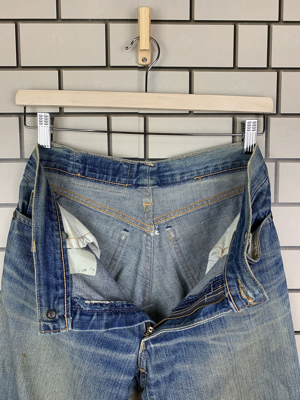 Jean × Vintage Vintage Japanese Brand Blue Way Distressed Denim Size US 30 / EU 46 - 18 Thumbnail