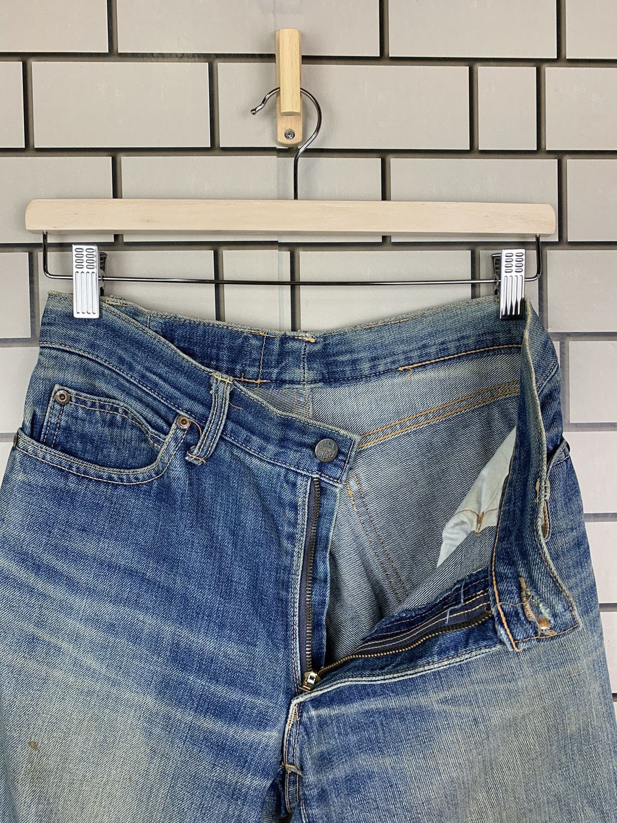 Jean × Vintage Vintage Japanese Brand Blue Way Distressed Denim Size US 30 / EU 46 - 17 Thumbnail