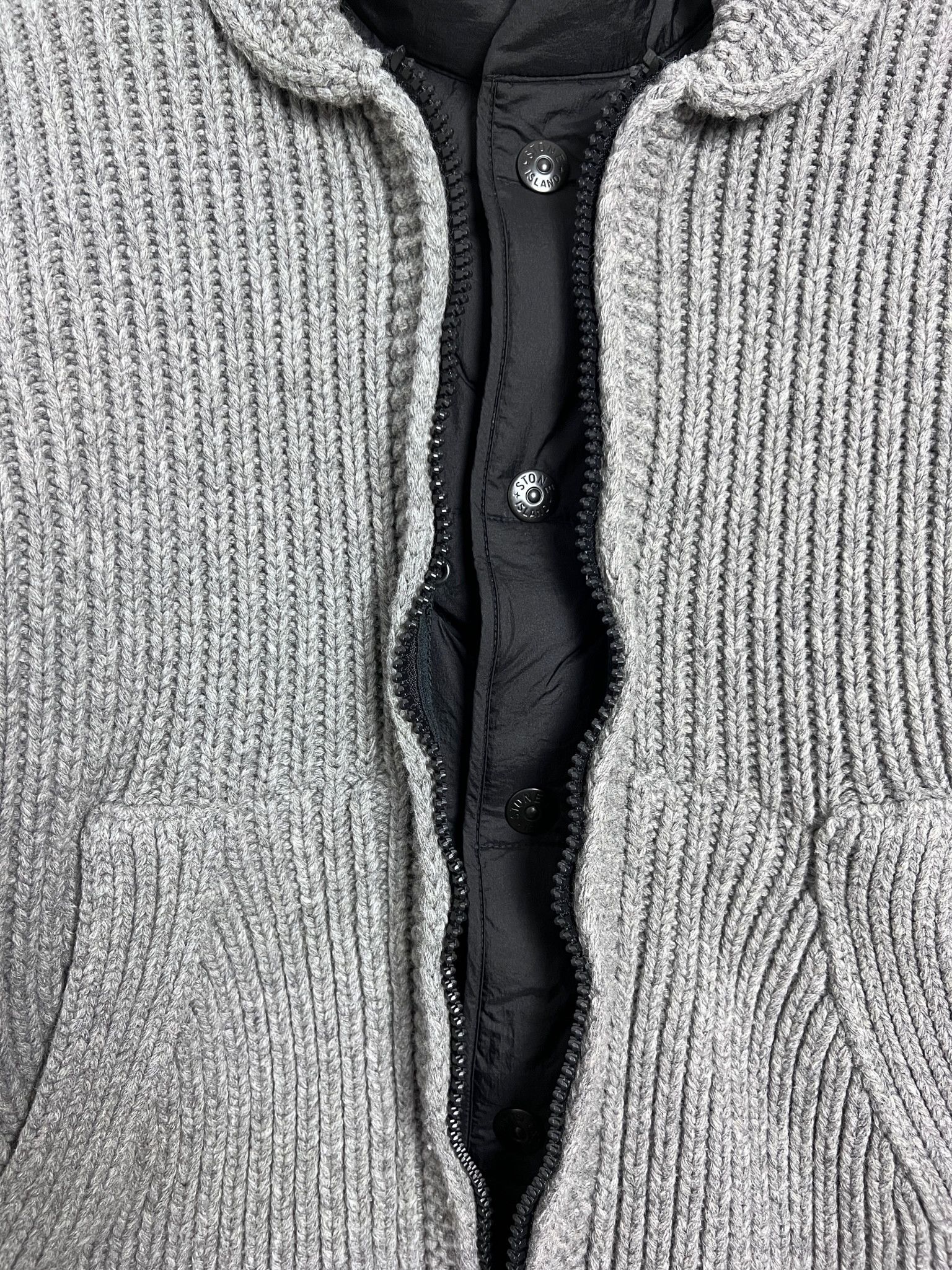 Stone Island Cable-Knit Jacket with Detachable Padded Liner Size US XL / EU 56 / 4 - 3 Thumbnail