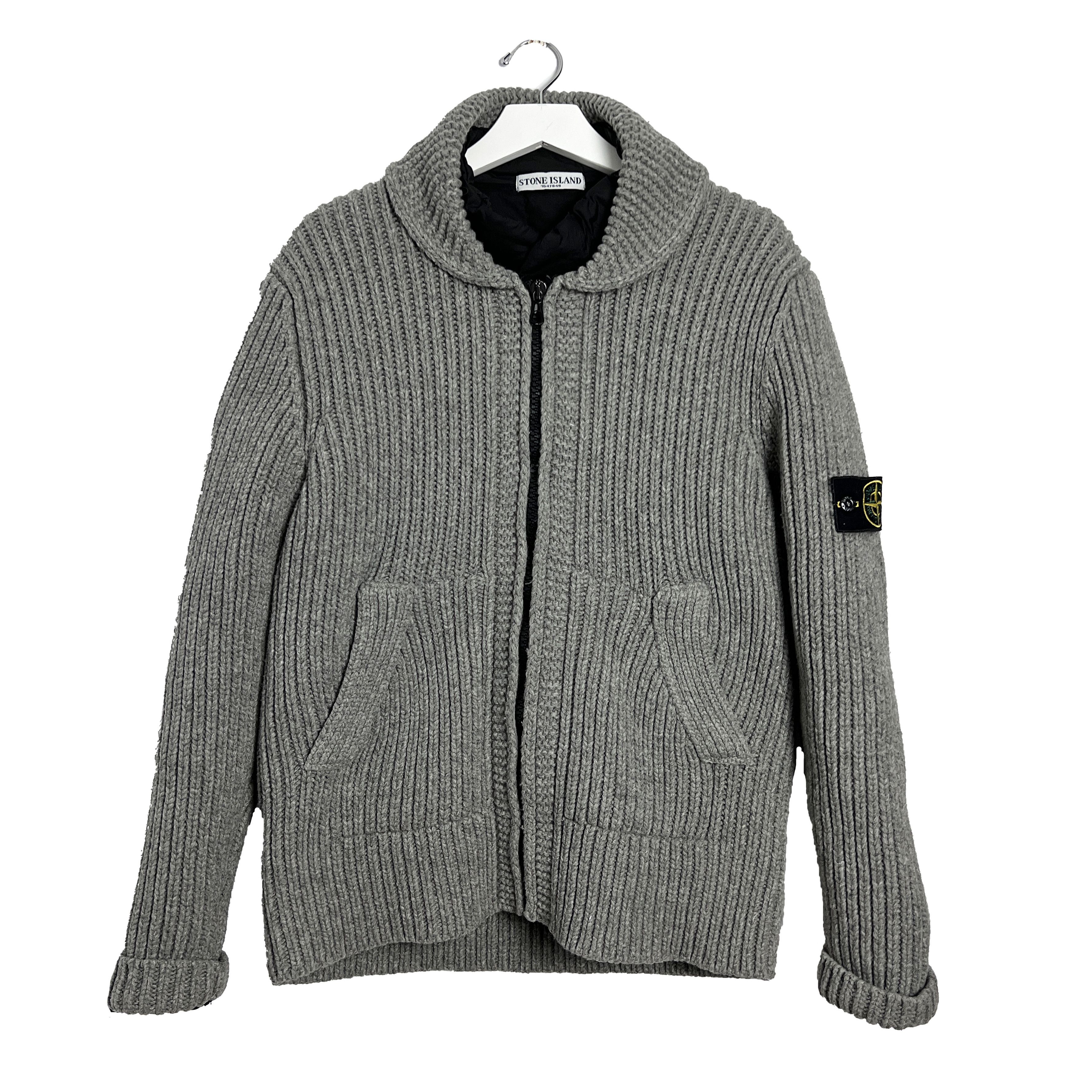 Stone Island Cable-Knit Jacket with Detachable Padded Liner Size US XL / EU 56 / 4 - 1 Thumbnail