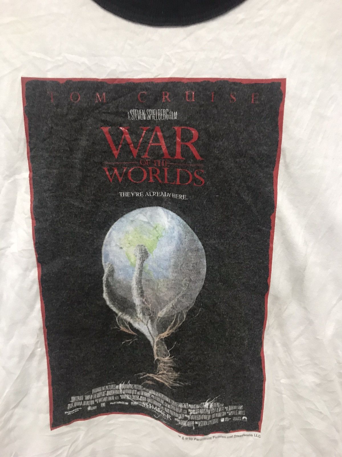 Vintage Vintage War Of The Worlds Tom Cruise Movie T-Shirt Size US M / EU 48-50 / 2 - 3 Thumbnail