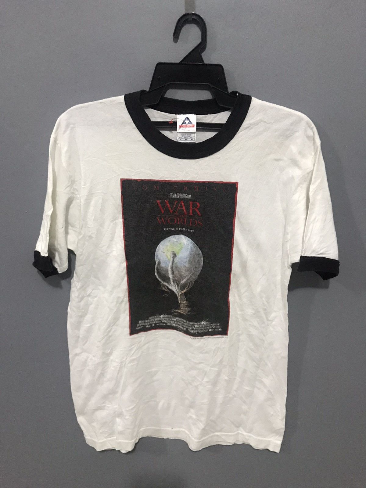 Vintage Vintage War Of The Worlds Tom Cruise Movie T-Shirt Size US M / EU 48-50 / 2 - 1 Thumbnail
