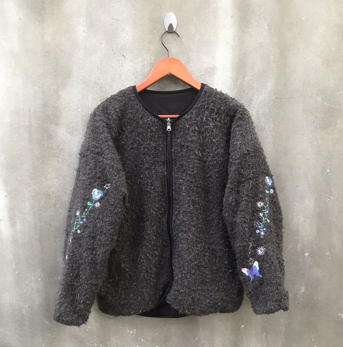 Beauty Beast × If Six Was Nine × Japanese Brand Vintage Scolar Mohair Embroidered Logo Reversible Jacket Size US M / EU 48-50 / 2 - 1 Thumbnail