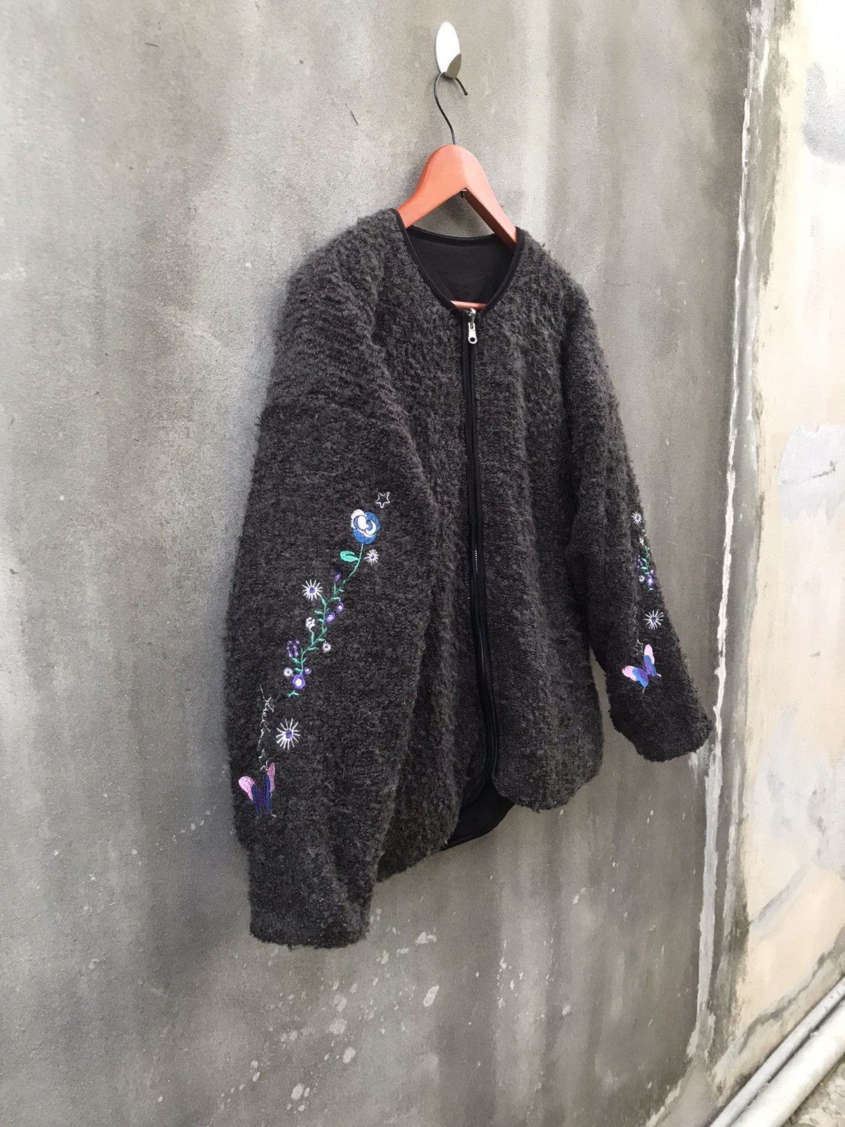 Beauty Beast × If Six Was Nine × Japanese Brand Vintage Scolar Mohair Embroidered Logo Reversible Jacket Size US M / EU 48-50 / 2 - 8 Thumbnail