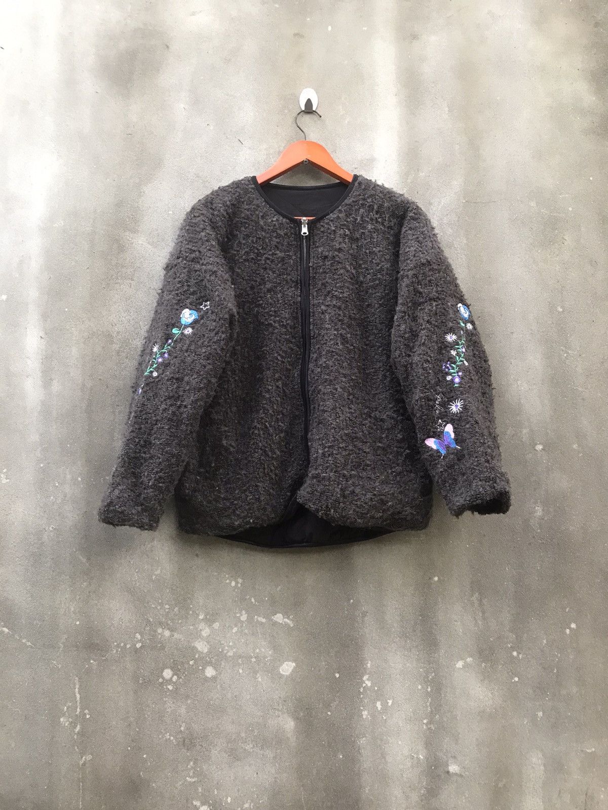 Beauty Beast × If Six Was Nine × Japanese Brand Vintage Scolar Mohair Embroidered Logo Reversible Jacket Size US M / EU 48-50 / 2 - 5 Thumbnail