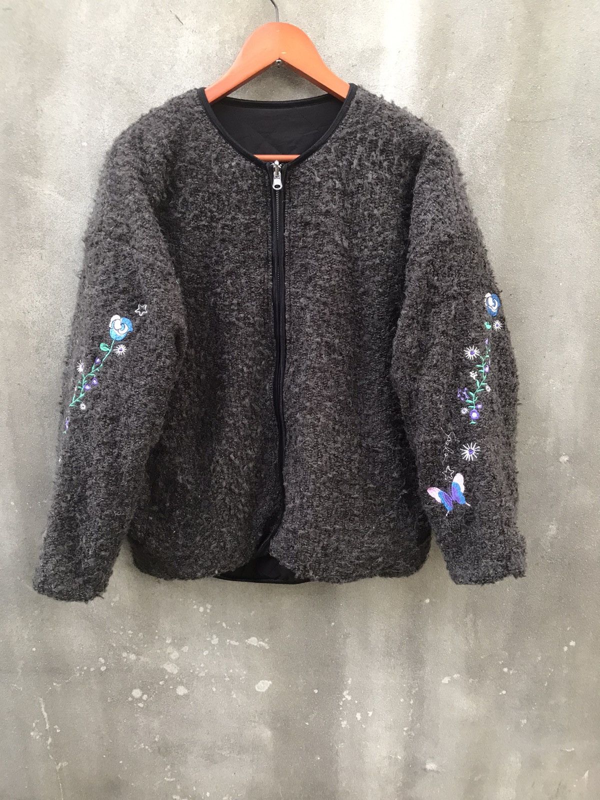 Beauty Beast × If Six Was Nine × Japanese Brand Vintage Scolar Mohair Embroidered Logo Reversible Jacket Size US M / EU 48-50 / 2 - 6 Thumbnail