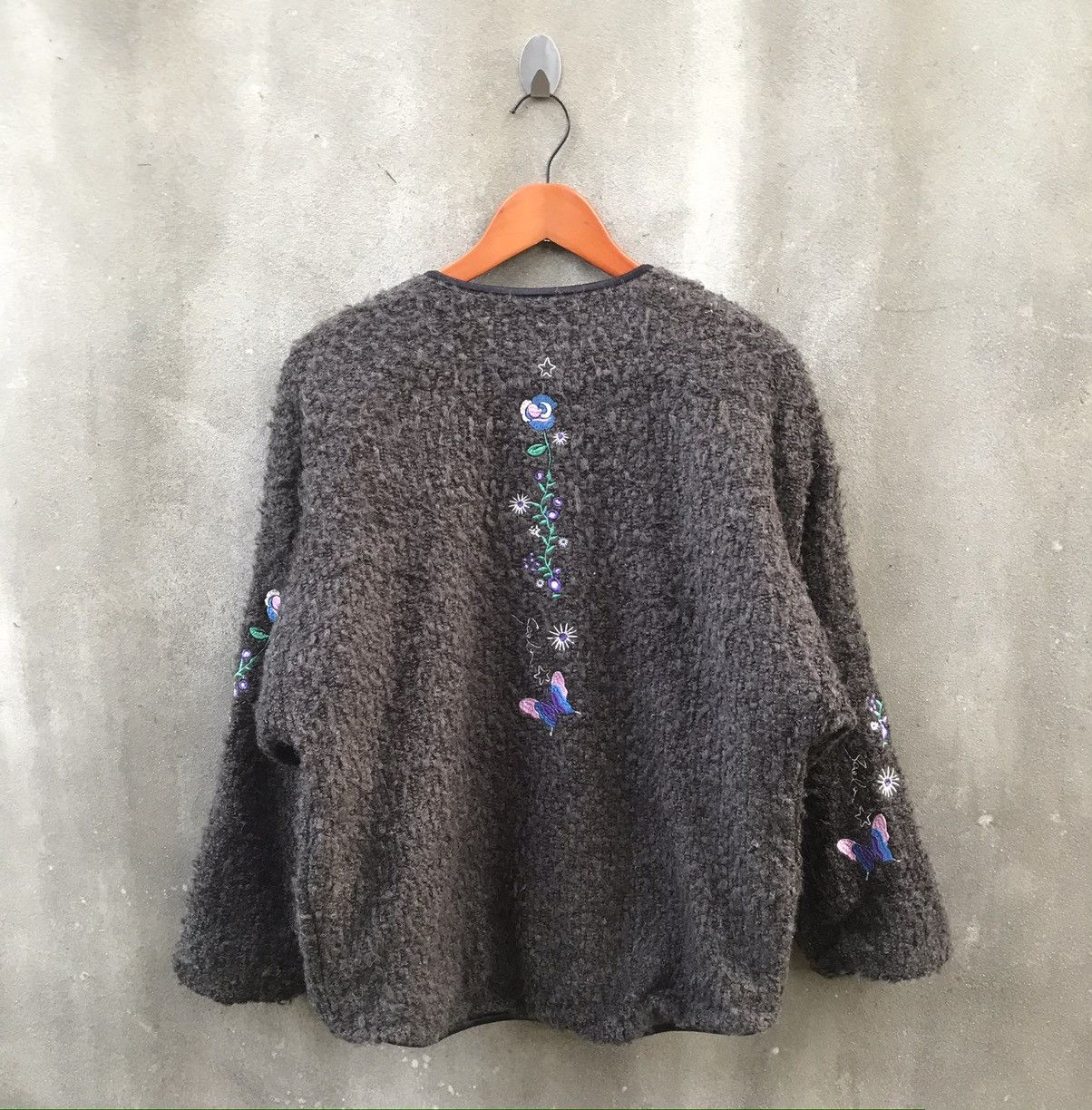 Beauty Beast × If Six Was Nine × Japanese Brand Vintage Scolar Mohair Embroidered Logo Reversible Jacket Size US M / EU 48-50 / 2 - 2 Thumbnail