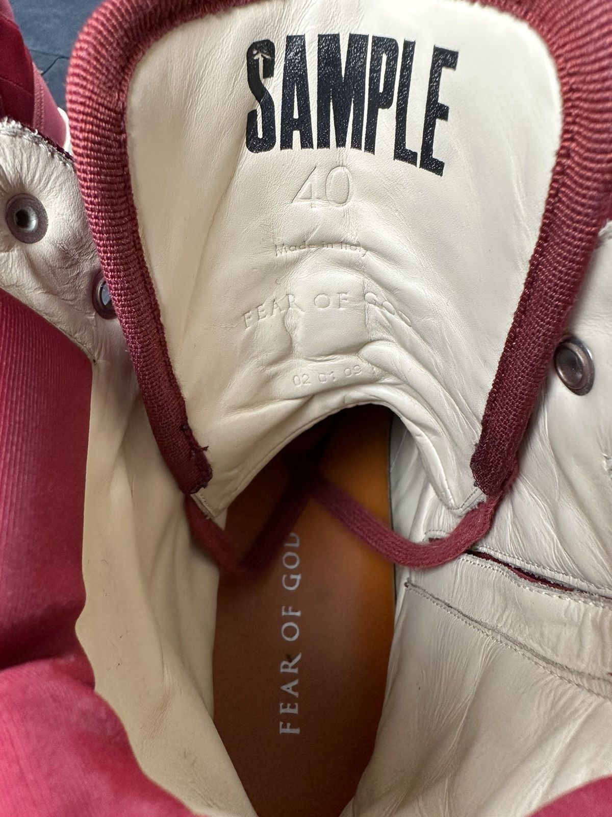 Fear of God 4th Red Military Sneaker Sample Size US 7 / EU 40 - 7 Thumbnail