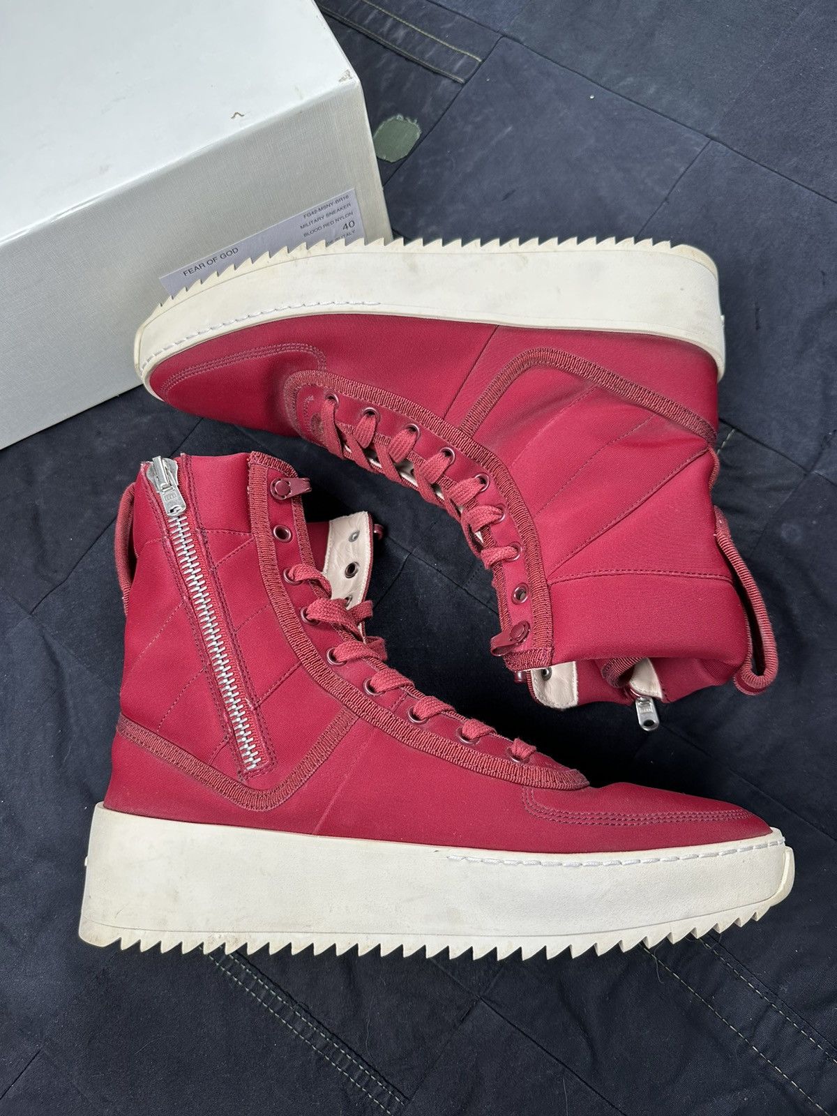 Fear of God 4th Red Military Sneaker Sample Size US 7 / EU 40 - 1 Thumbnail