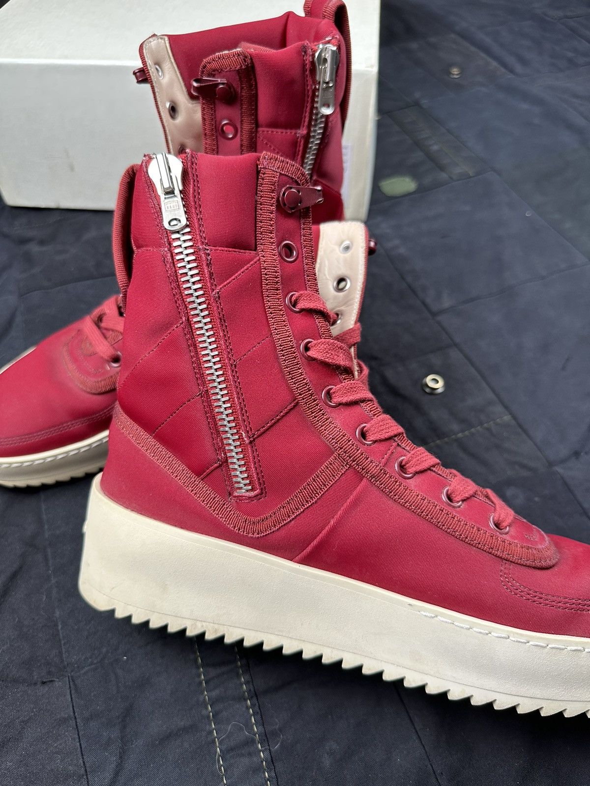 Fear of God 4th Red Military Sneaker Sample Size US 7 / EU 40 - 5 Thumbnail