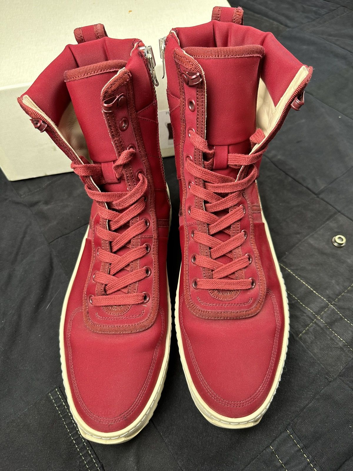 Fear of God 4th Red Military Sneaker Sample Size US 7 / EU 40 - 4 Thumbnail